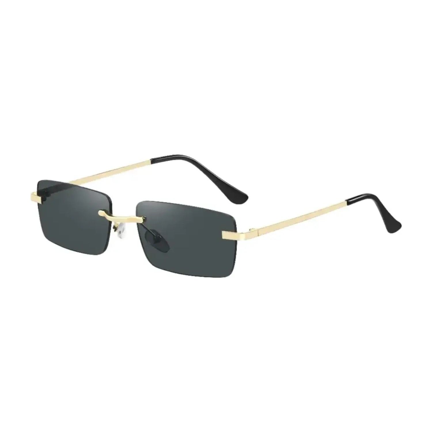 نظارات Green Lion Vallegio الشمسية – لون أسود | نظارات معدنية مستقطبة (Polarized) بحماية UV400 وطبقة مانعة للانعكاس