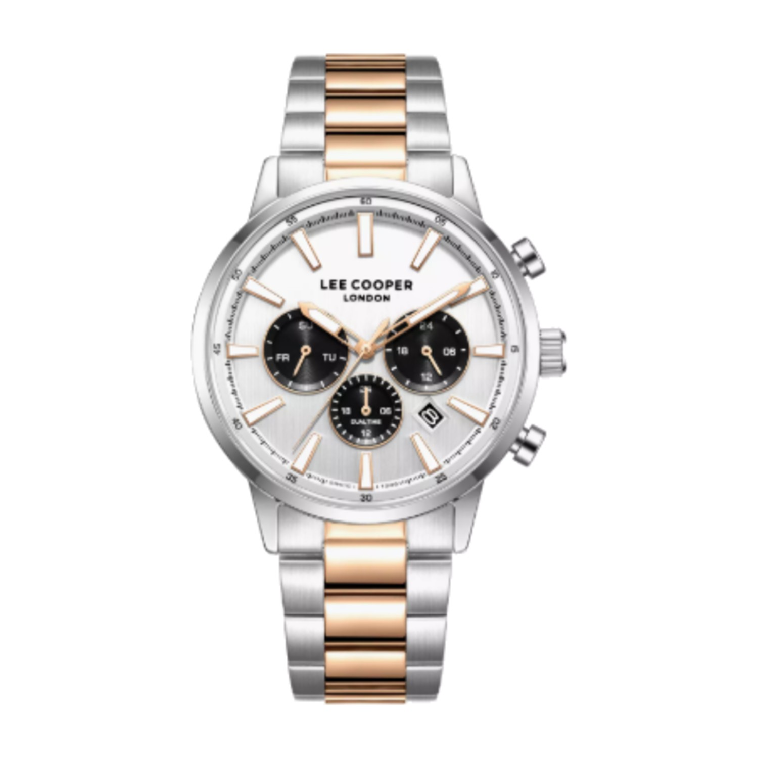 Lee Cooper Men's 21 MM Analog Silver Dial Metal Strap | LC08382-530
