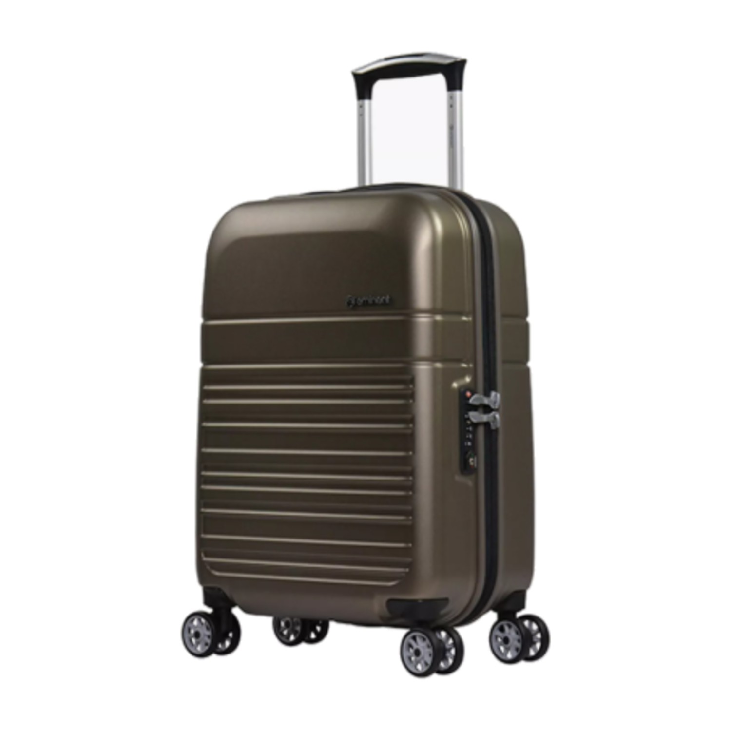Eminent 53 CM Cabin Hard Case Luggage Trolley Bag with Double 4 Wheels | KF91 - Brown