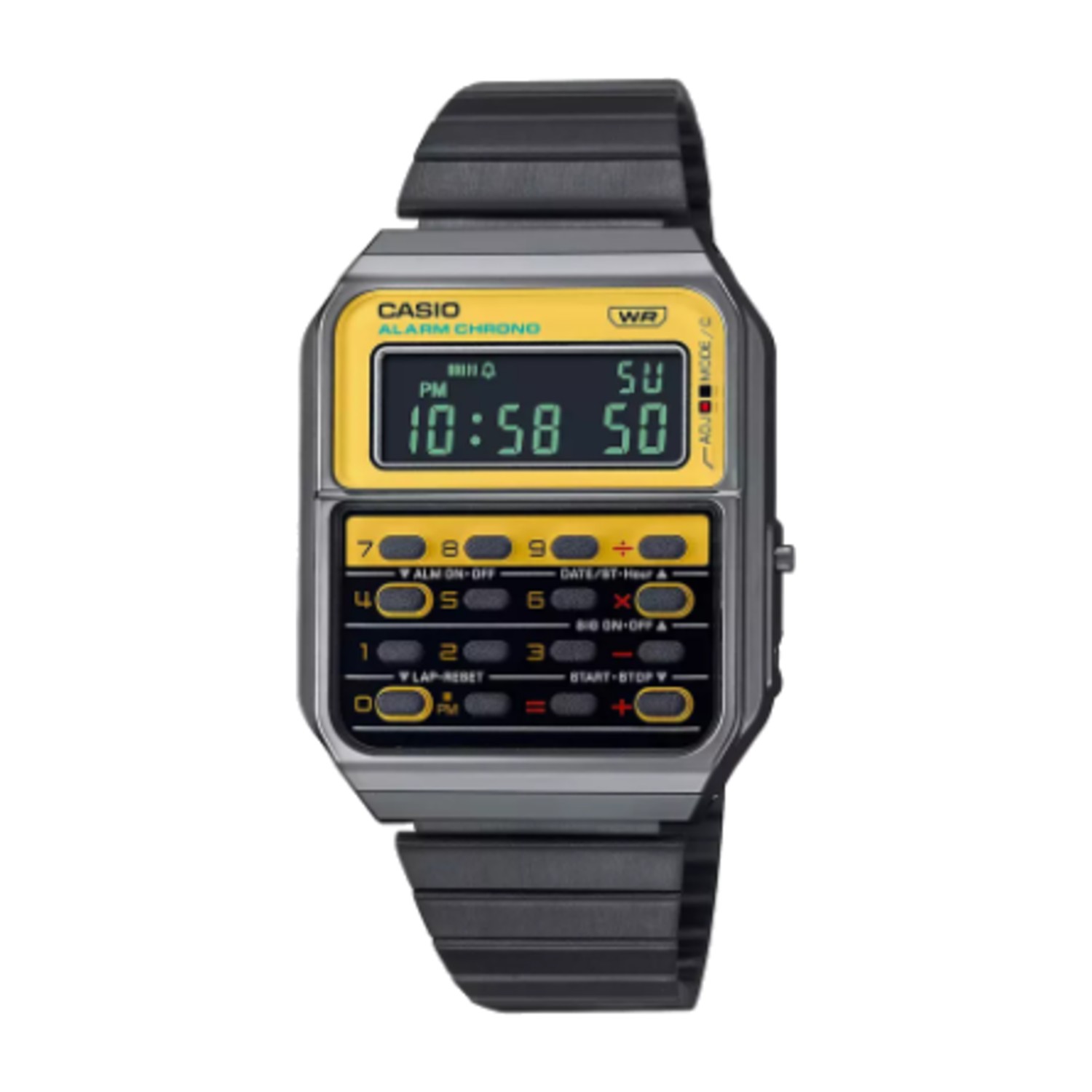 Casio Silver Digital Stainless Steel Strap Watch | CA-500WE-1ADF | 34 MM