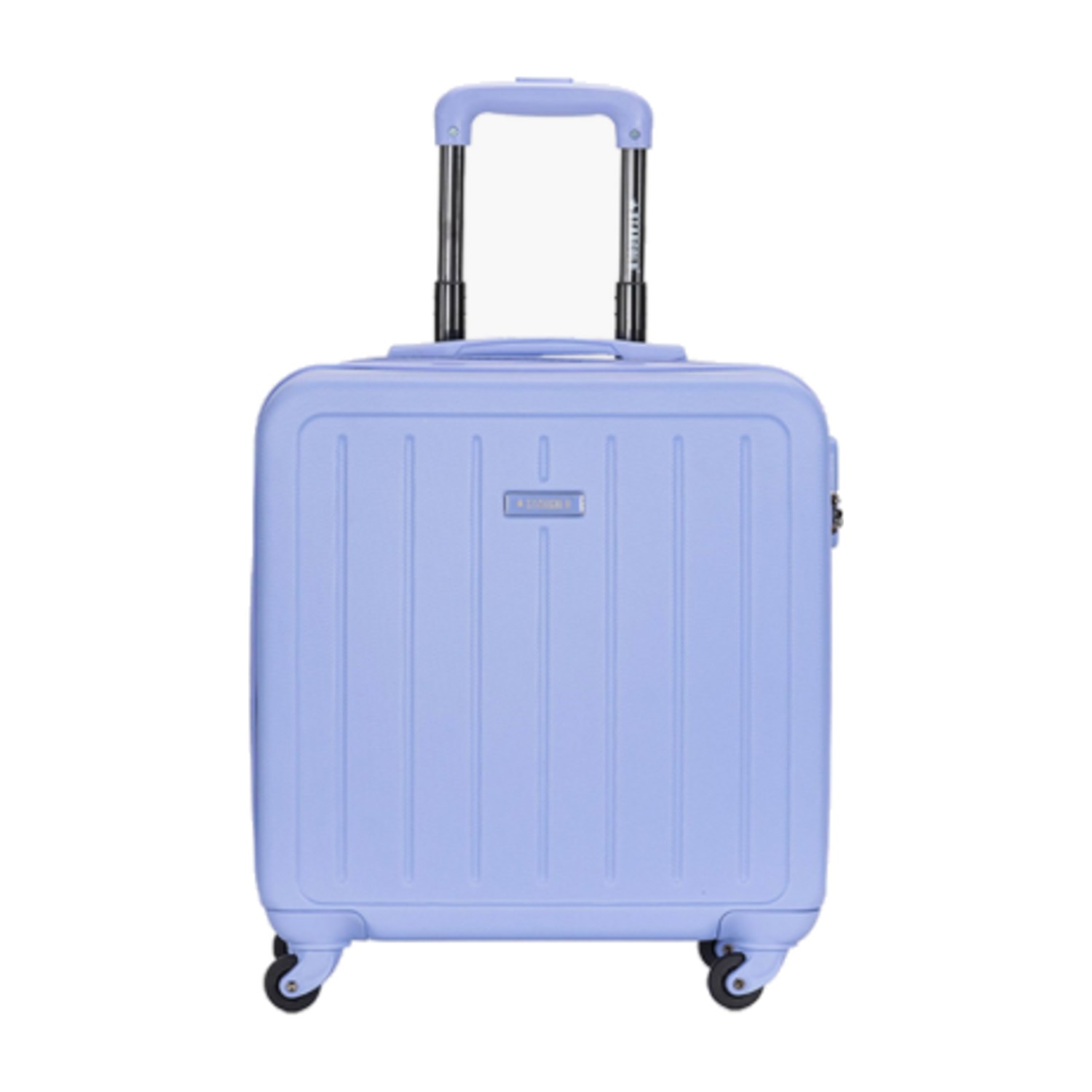Stargold 40.5 CM Small Cabin ABS Hard Sided 4-Wheeler Spinner Trolley Bag with Combination Lock - Purple