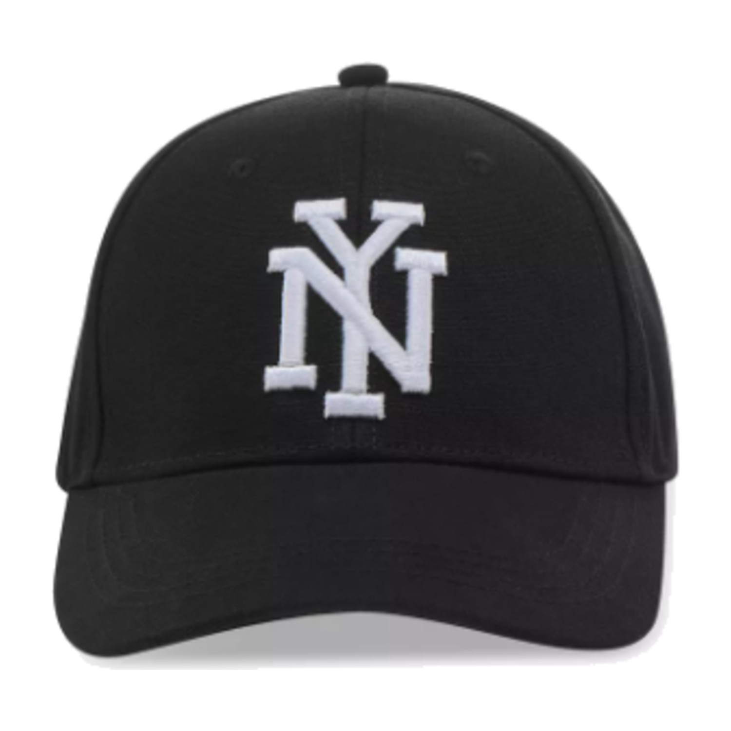 Men Cap with Buckled Strap Closure (Free Size) - Black