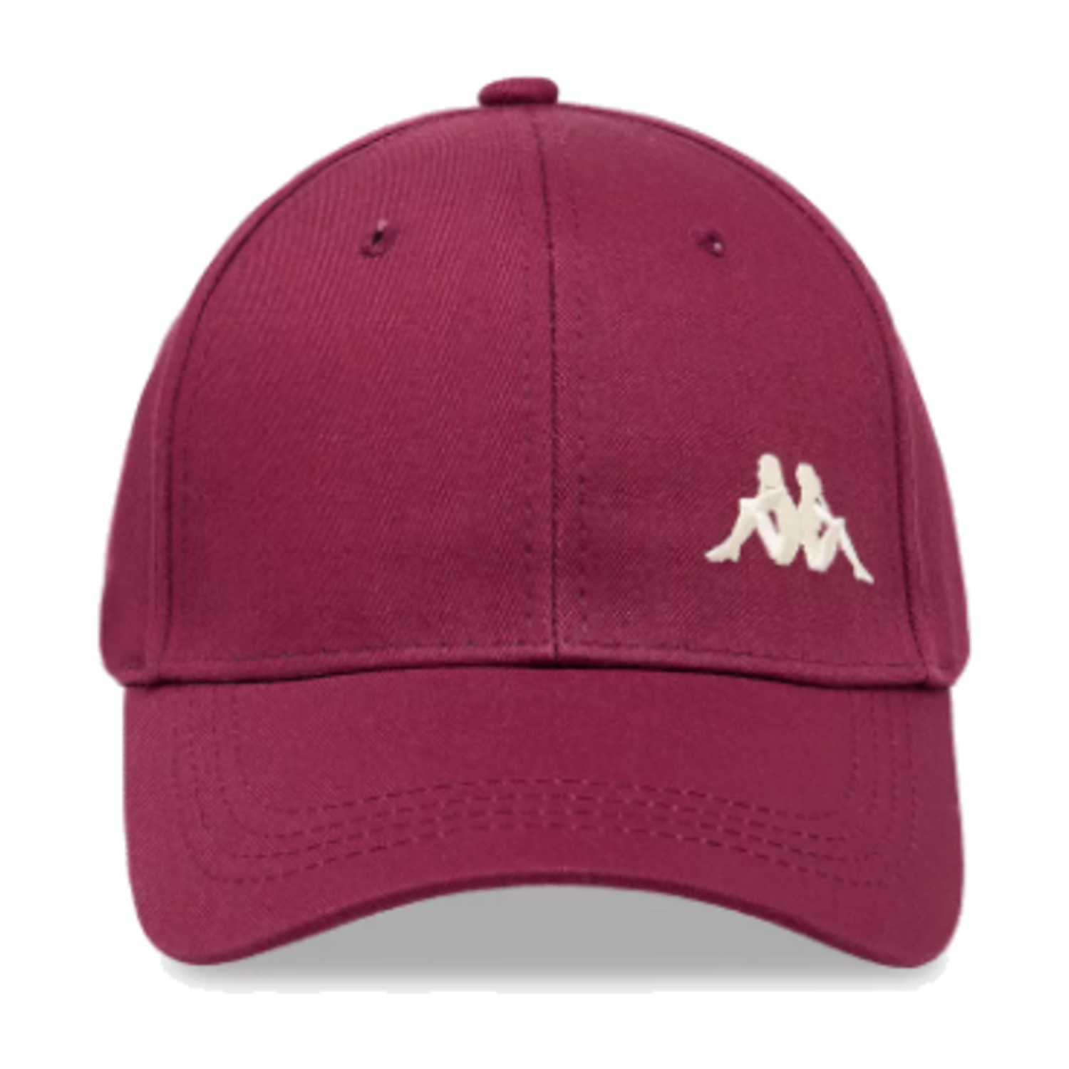 Kappa Baseball Style Cap with Buckled Strap Closure (Free Size) - Red