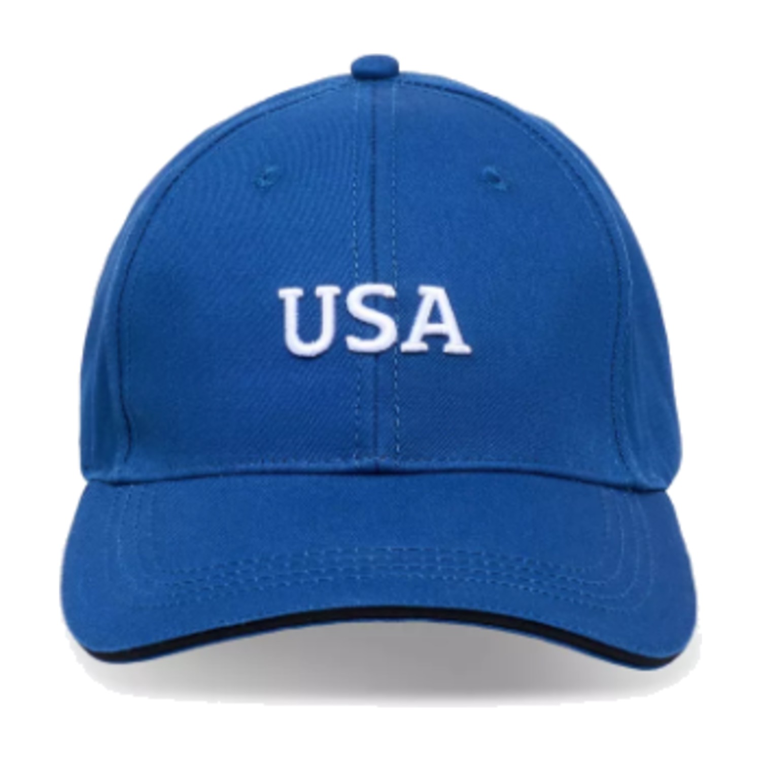 Men Cap with Buckled Strap Closure (Free Size) - Blue