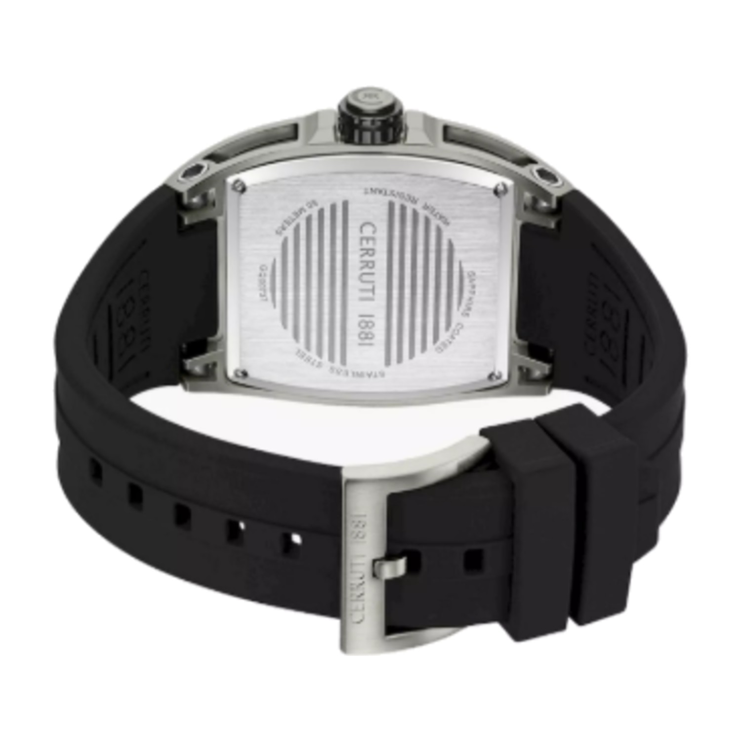Cerruti 1881 Belluno Men's 55MM Black Chronograph Stainless Steel Strap Watch | CIWGQ0073702