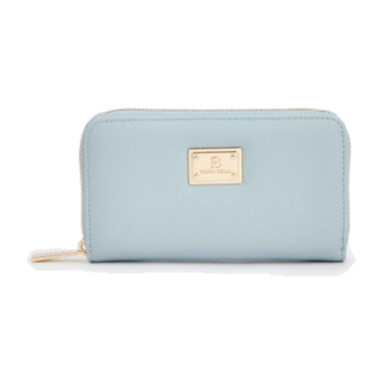 Flora Bella Textured Wallet with Zip Closure - Blue