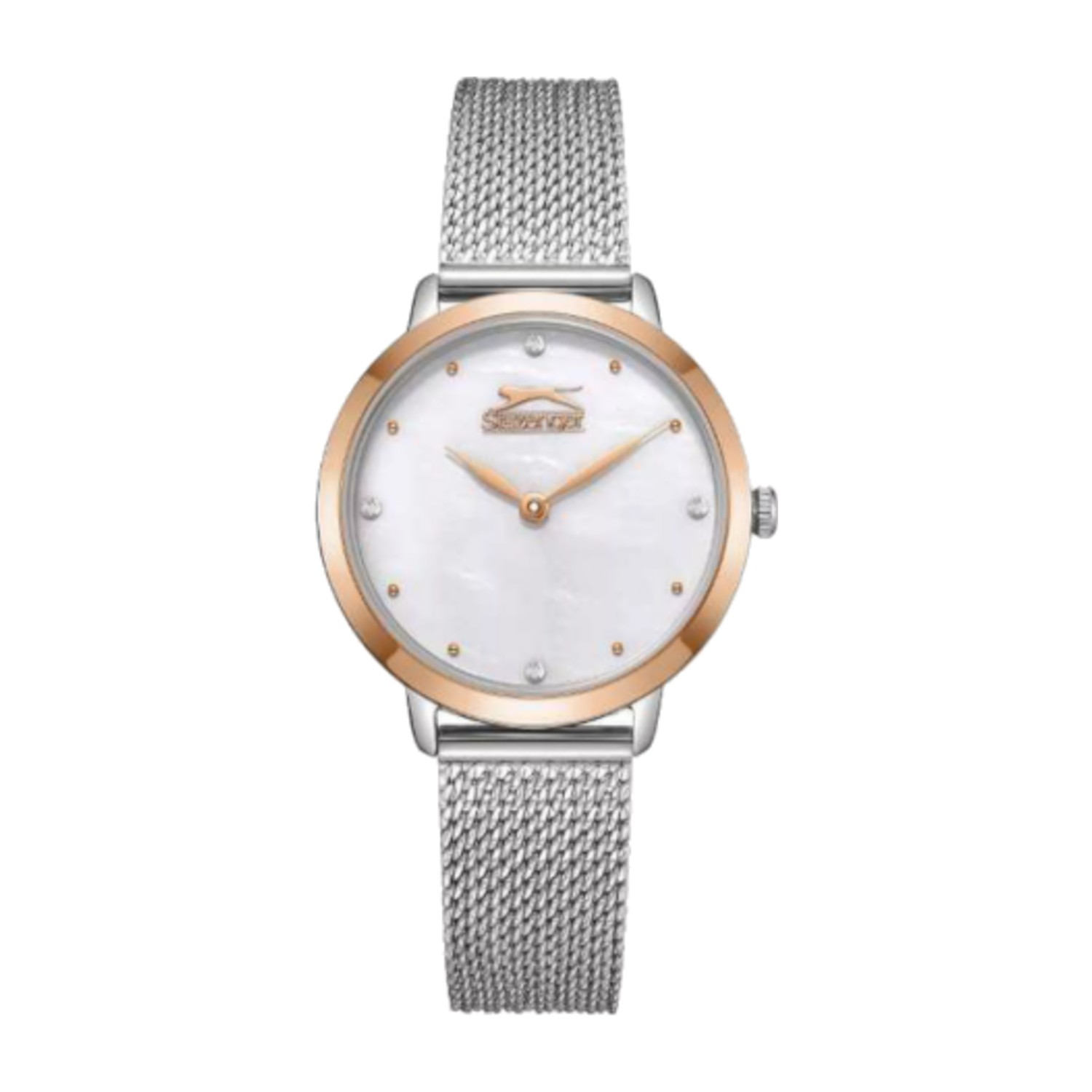 Slazenger Women's 32MM Silver Analog Mesh Strap Watch | SL.9.2397.3.06