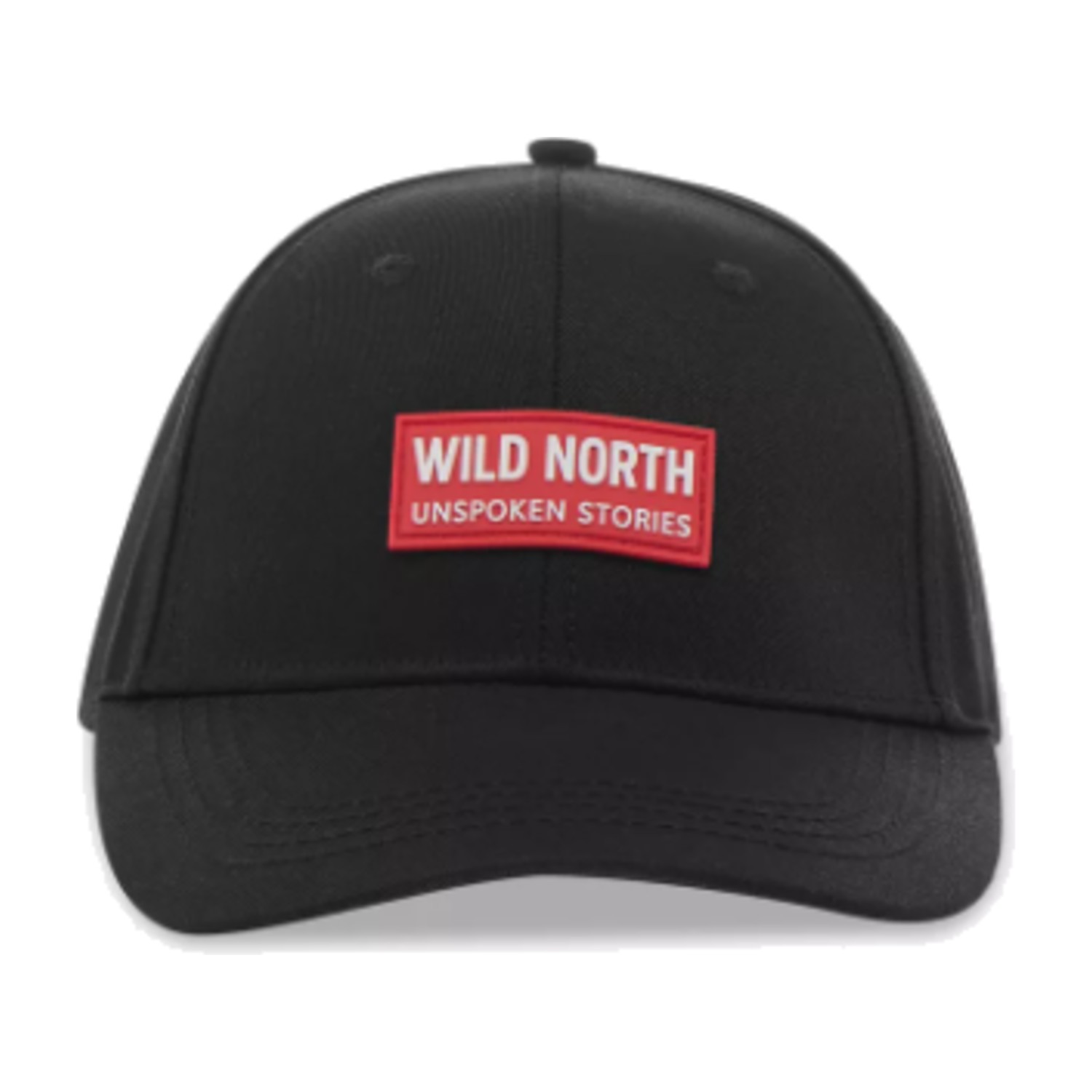 Men Cap with Applique Design (Free Size) - Black