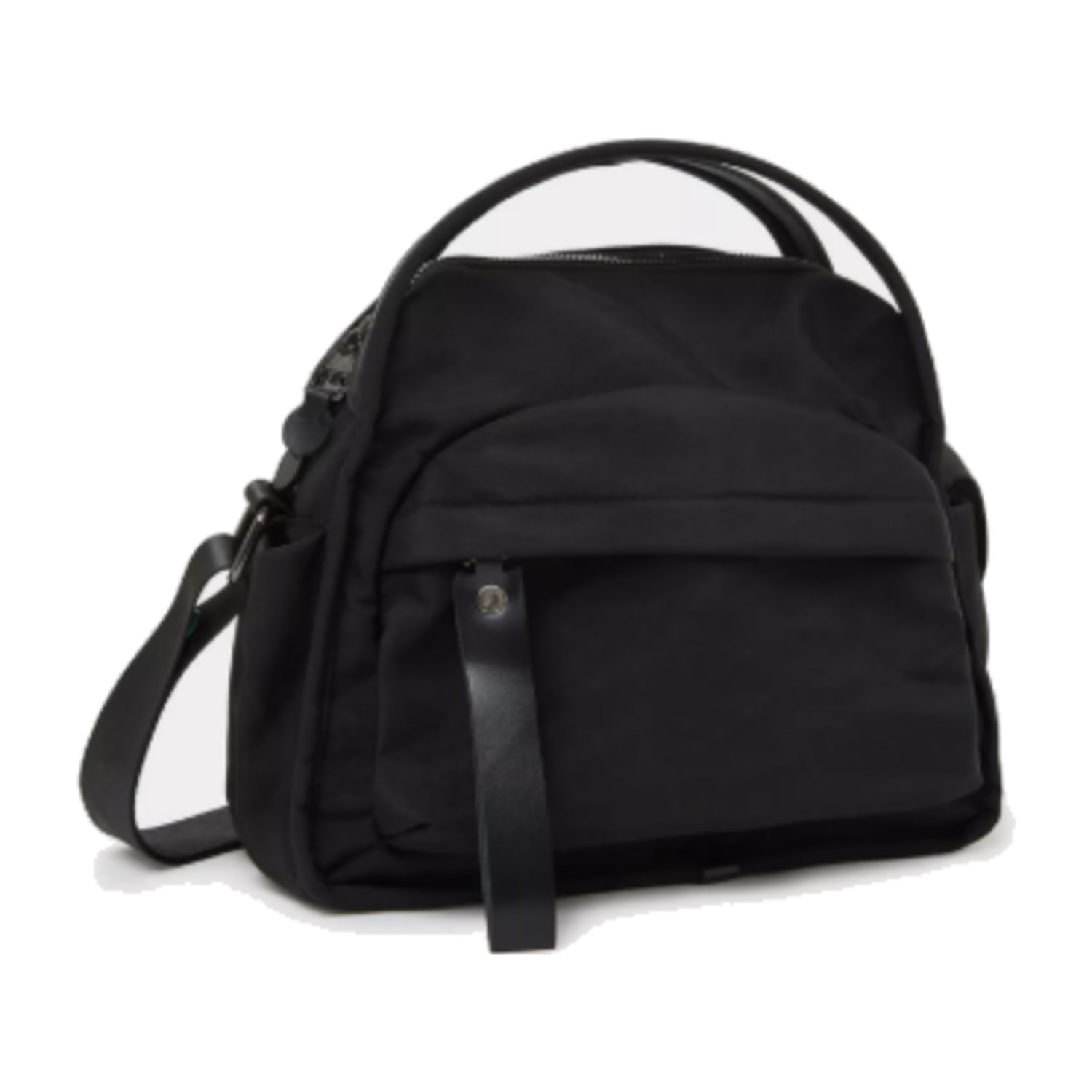 Styli Black Solid Shoulder Bag with Dual Handle - Black
