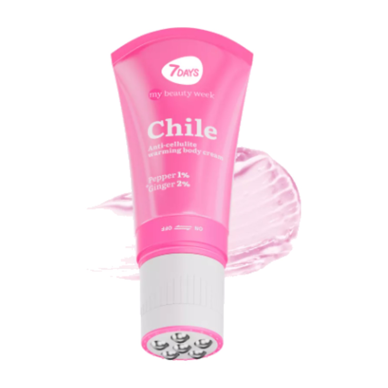 7days Warming Anti-Cellulite Body Cream 130ml - Pink