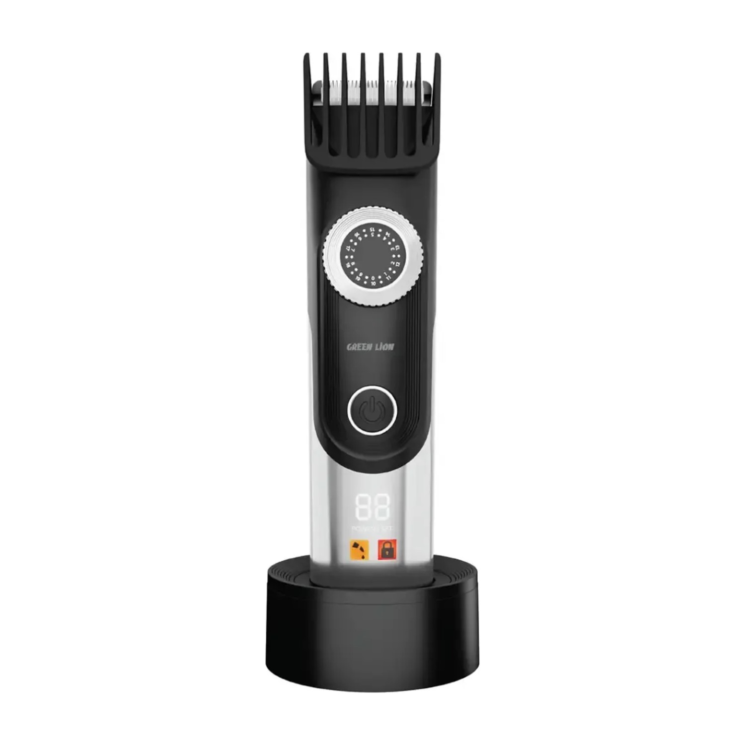 Green Lion 6-in-1 Trim Pro Care Kit, Cordless Hair & Beard Trimmer with Ceramic Stainless Steel Blades, IPX7 Waterproof – Black