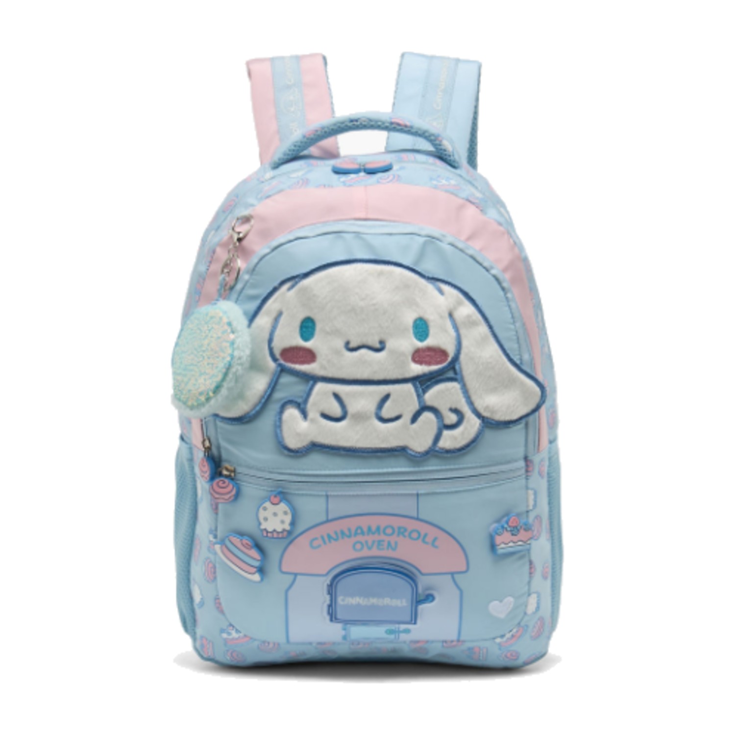 Sanrio Cinnamoroll Applique Backpack for Girls 5-8 Years with Padded Shoulder Straps - 16 inches