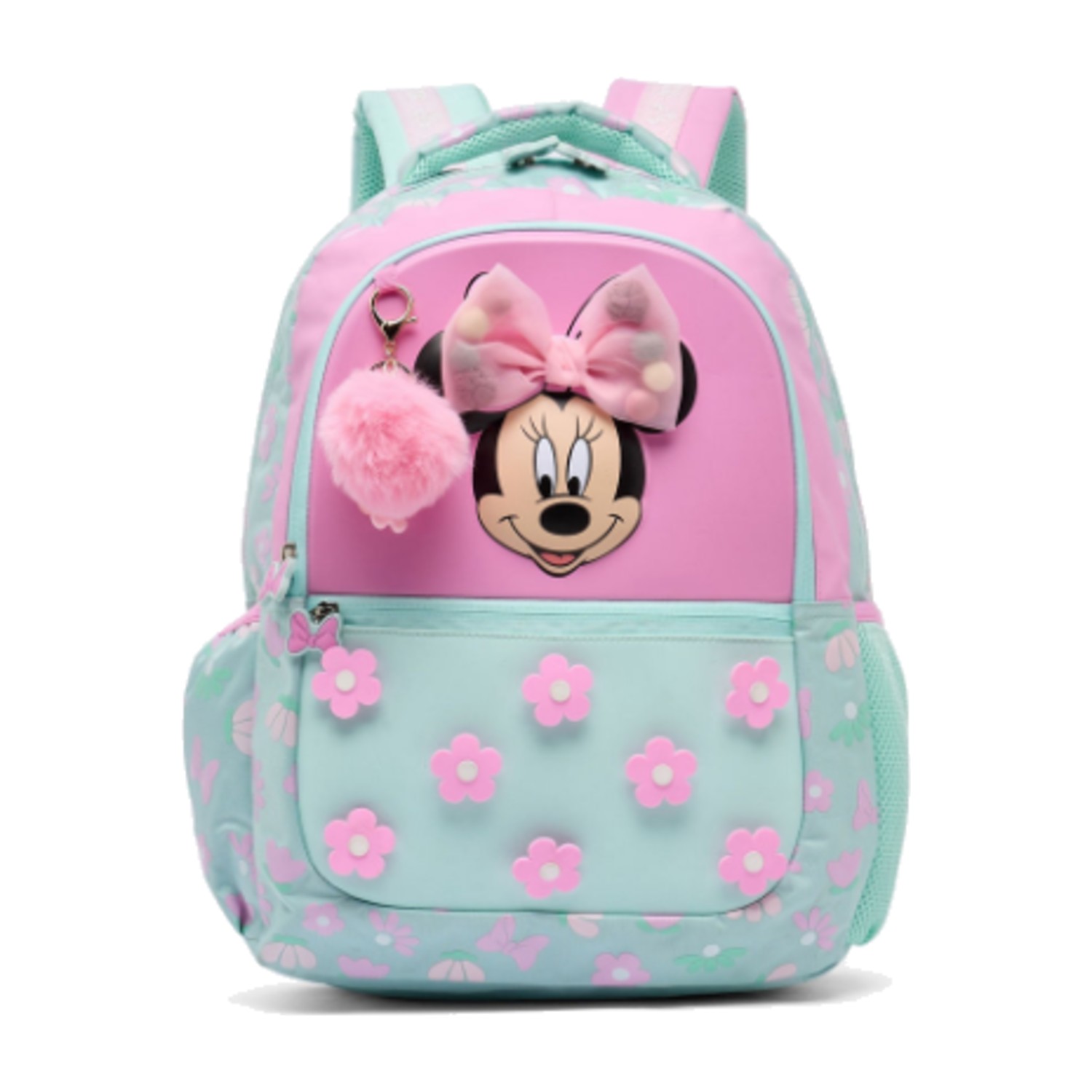 Disney Minnie Mouse Print Backpack for Girls 5-8 Years with Padded Straps - 16 inches