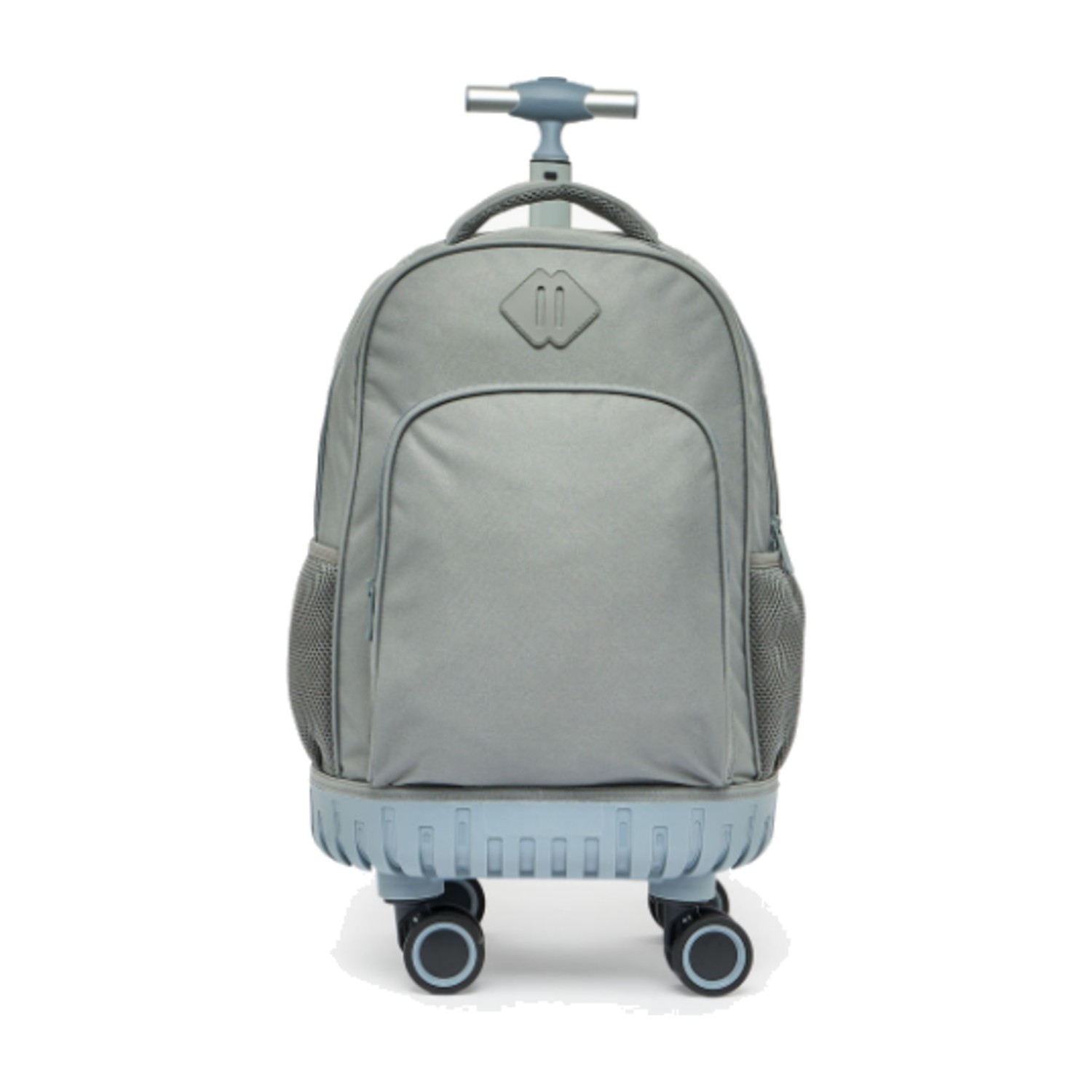 Juniors Solid 3-Piece School Trolley Bag Set for Girls 8-12 Years with Lunch Bag - 18 inches