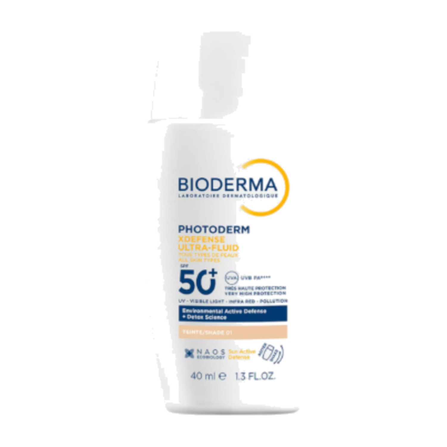 Bioderma Photoderm Xdefense Ultra Fluid SPF 50+ Sunscreen - 40 ml- shade 01