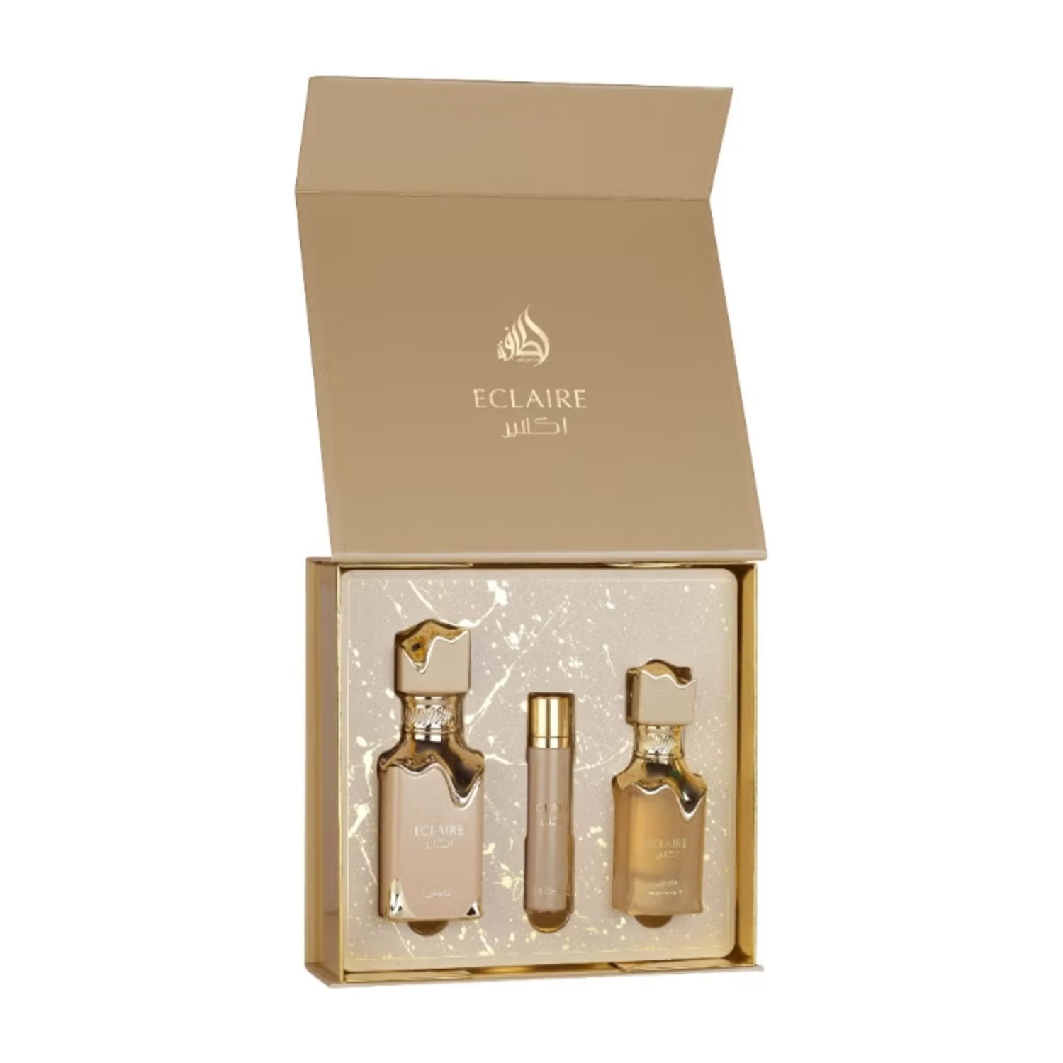 Lattafa Eclaire Fragrance Gift Set EDP 100 ml + Travel Spray 12ml + Hair Mist 50 ml