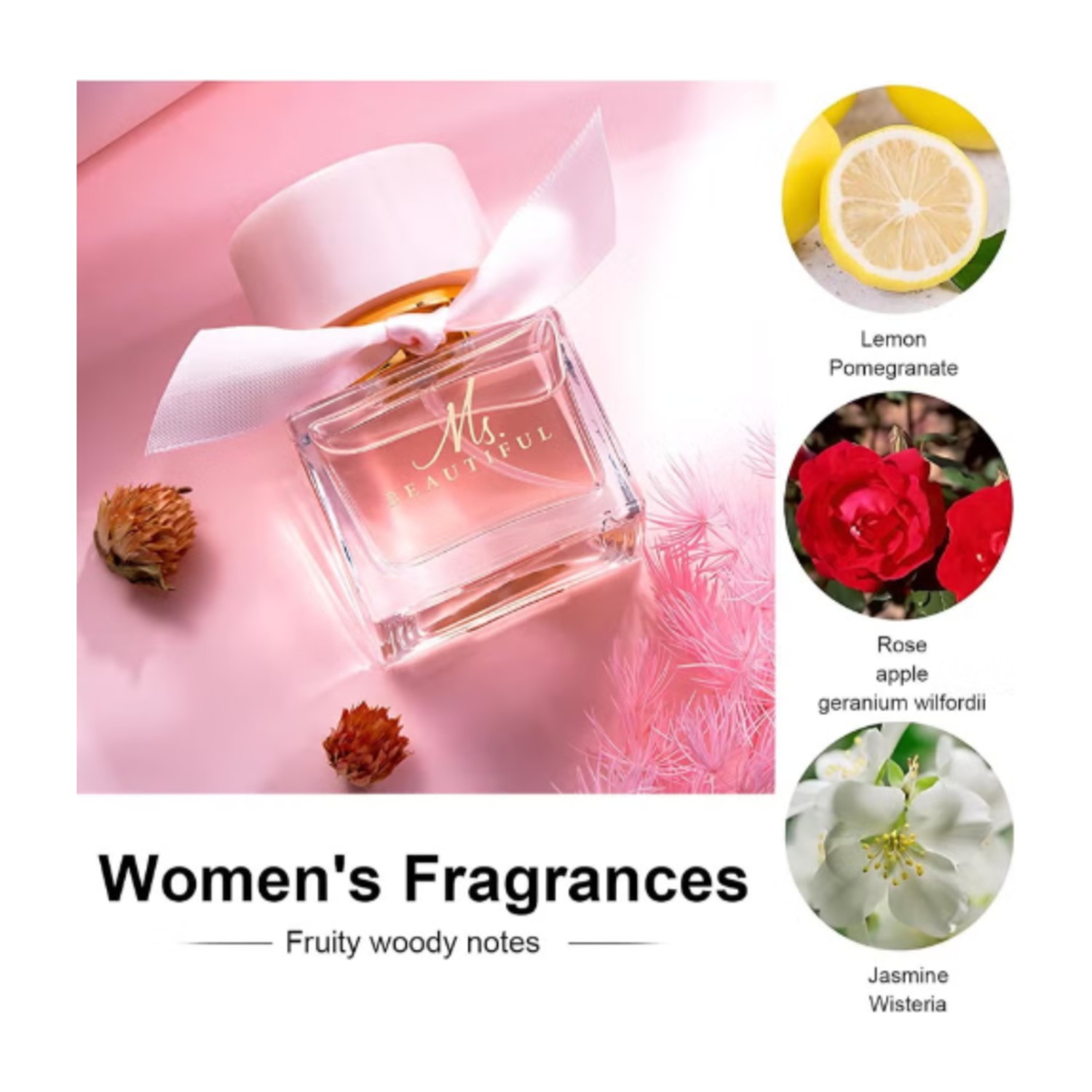 Mark Him Ladies Perfume Set Eau De Parfum, Luxury Perfume Gift Set for Women, 3x30ml Long-Lasting Perfume Set for Her Birthday, Fresh Floral Fragrance Perfumes Box Gift Set for Girlfriend, Dating, Anniversary