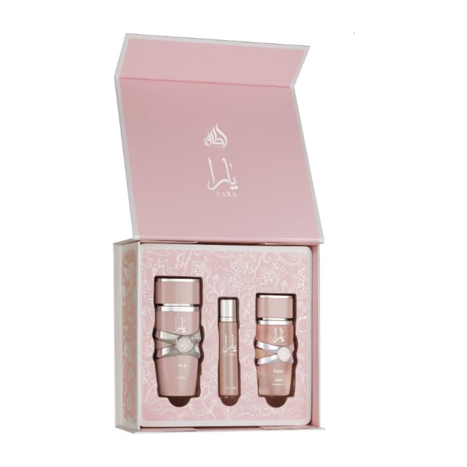 Lattafa YARA FRAGRANCE GIFT SET- EDP 100 ML + TRAVEL SPRAY 12 ML+ HAIRMIST 50 ML