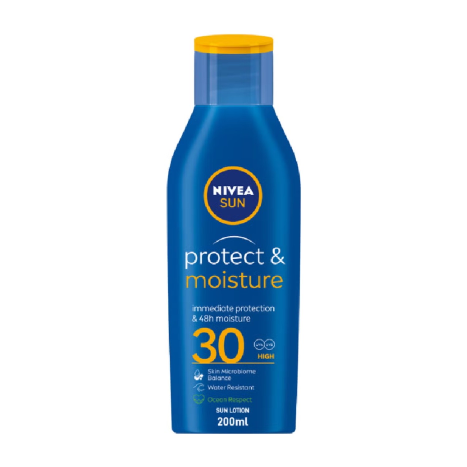 Nivea SUN Protect & Moisture Sun Lotion, UVA & UVB Protection, SPF 30 Blue 200ml