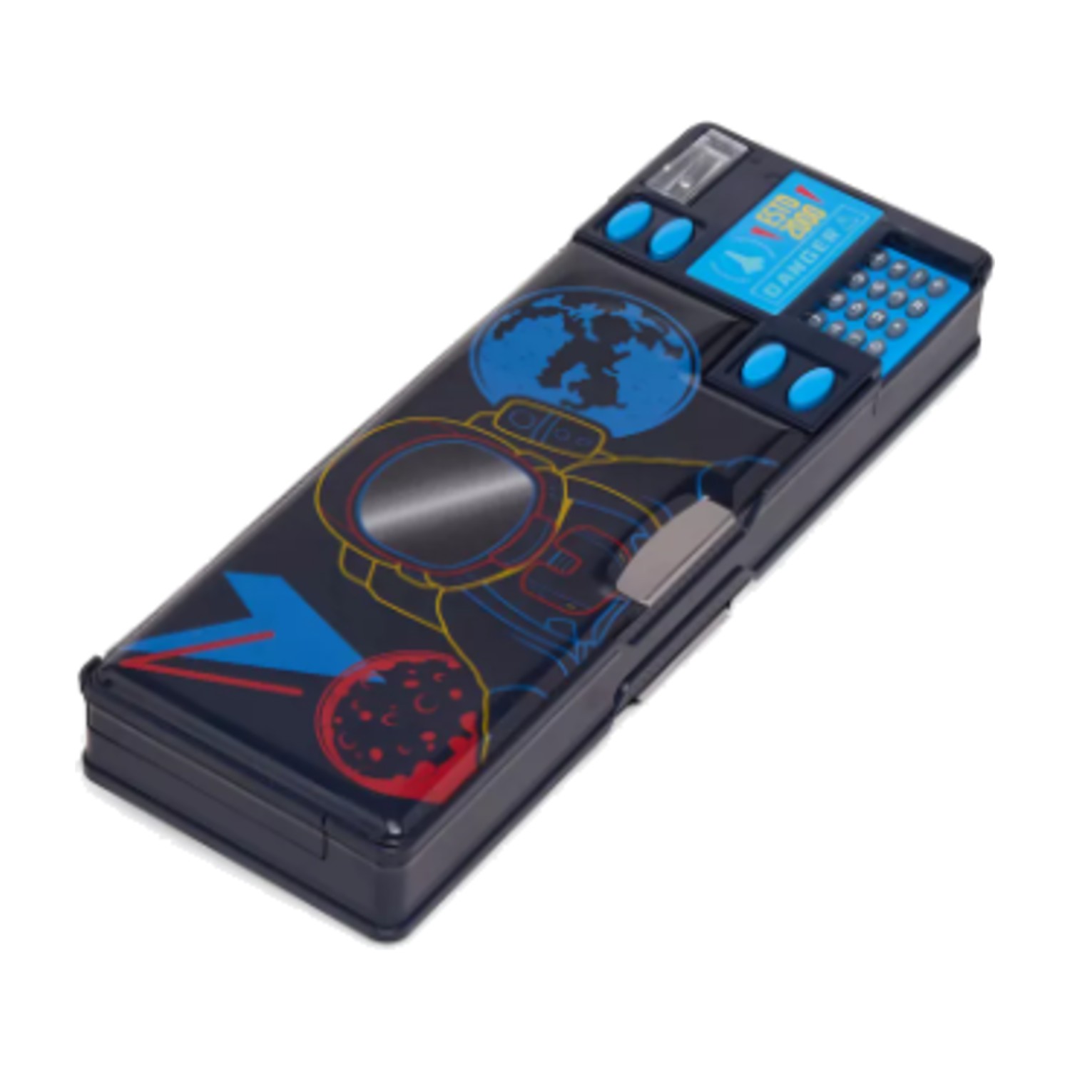 Juniors Astronaut Print Pencil Case with Magnetic Flap Closure