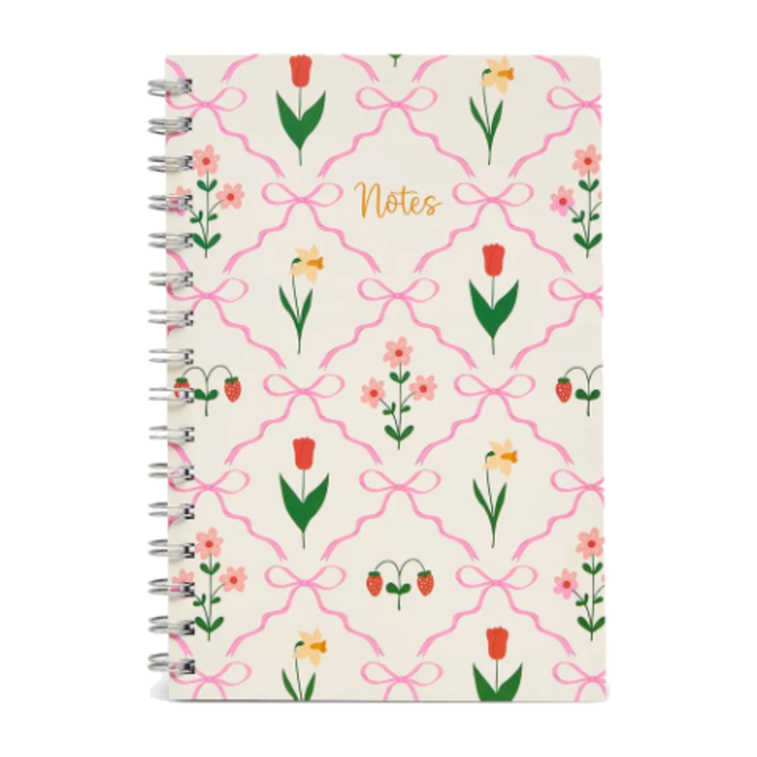 Lifestyle Floral Print Notebook with Spiral Binding
