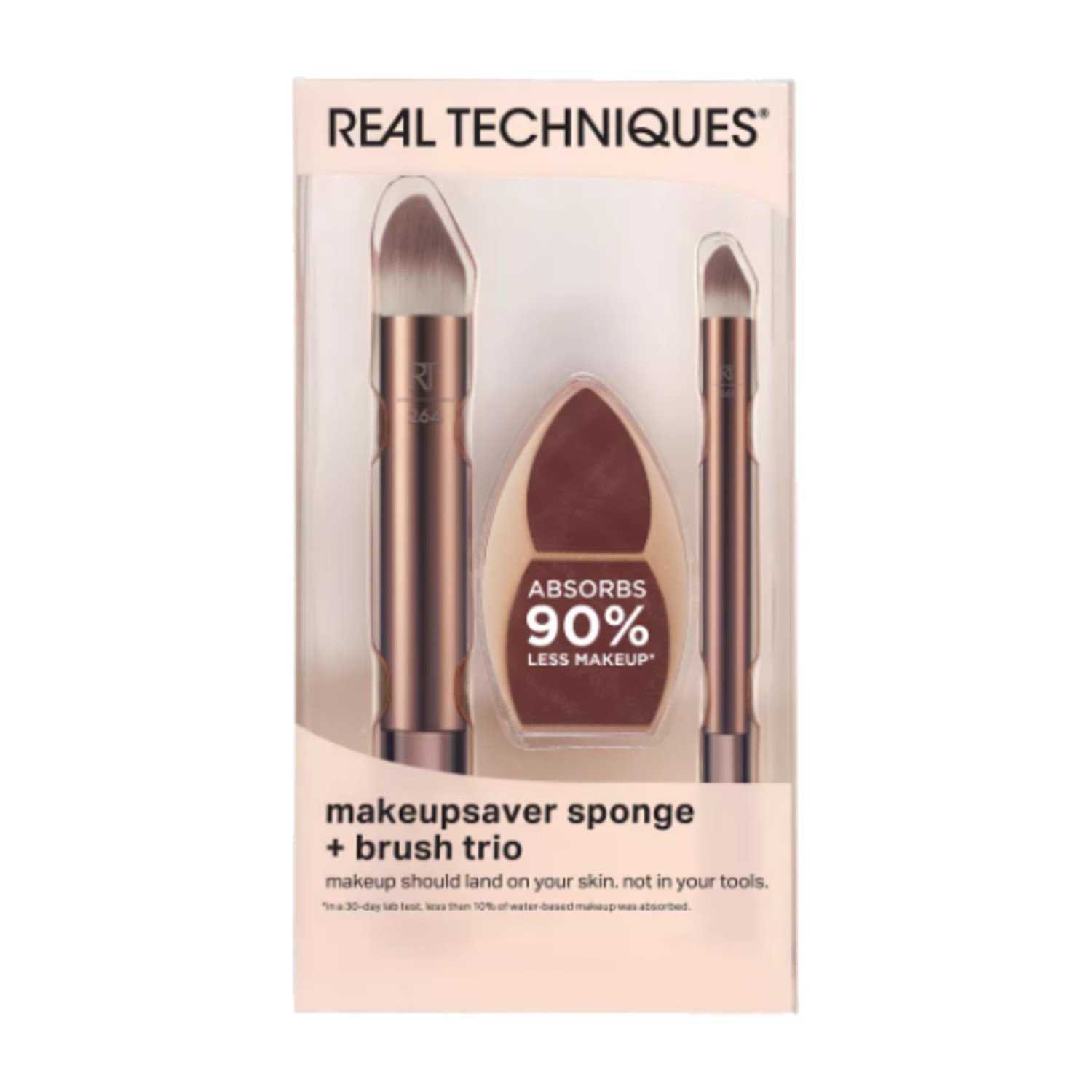 Real Techniques Makeup Saver Sponge Brush Trio - Multicolor