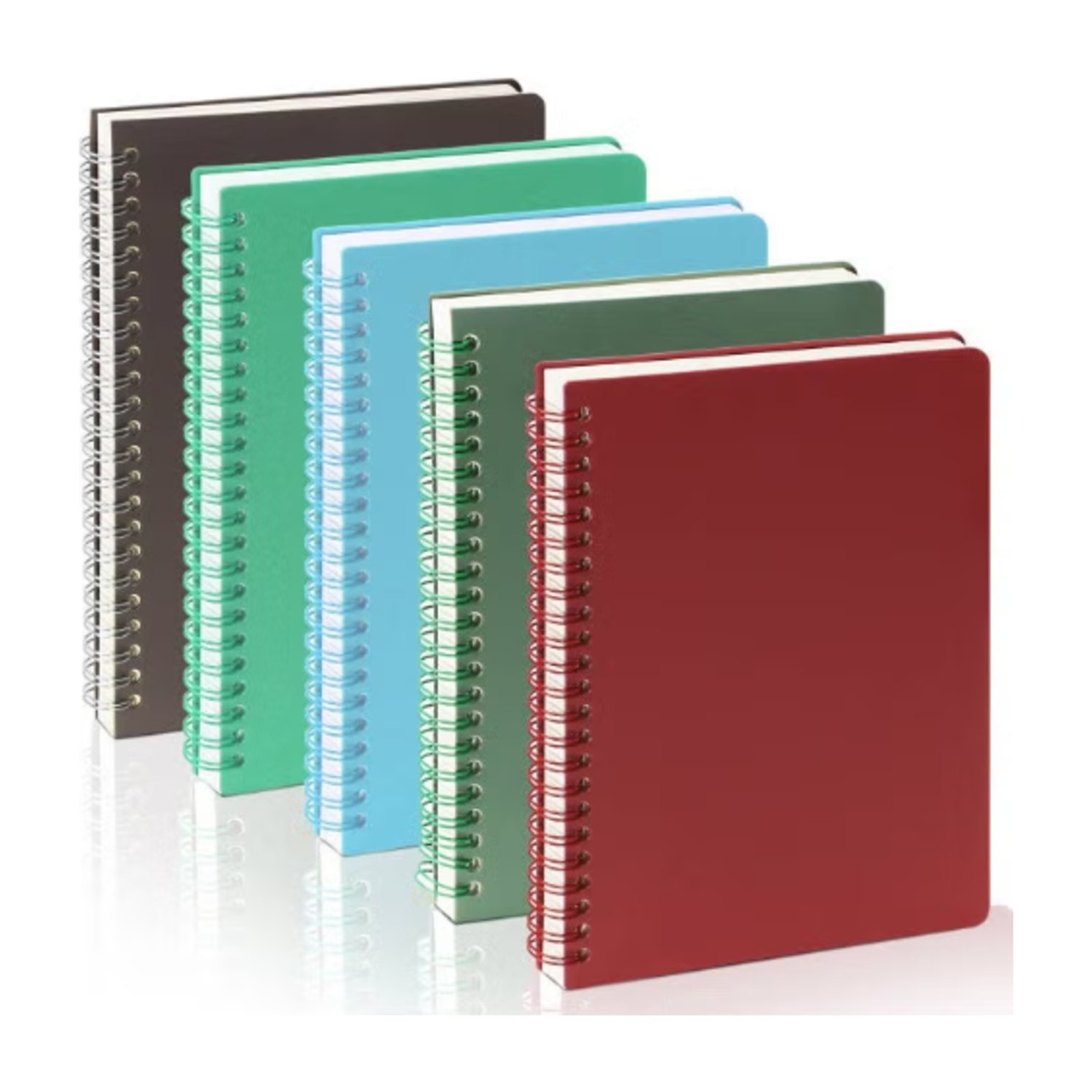 Generic 5 PCS Spiral Notebooks,B5 Size Hardcover, 160 Smooth Lined Pages, Executive Grade Notebooks Perfect for University Lectures & Study Notes, Office Meetings,and Personal Goal Planning & Daily Schedules
