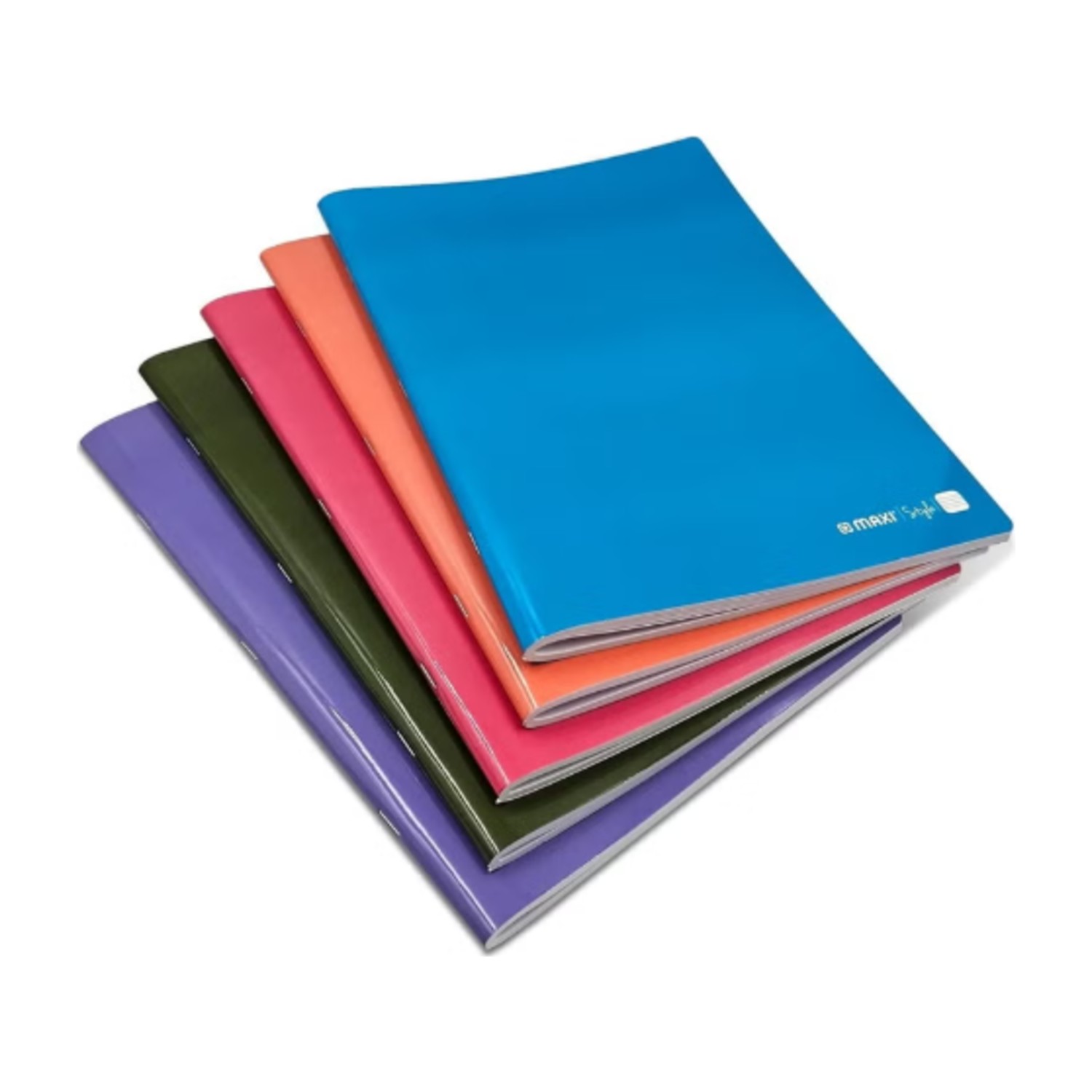 Maxi 5-Piece A4 Size Single Line Notebook 60 Sheets Per Book