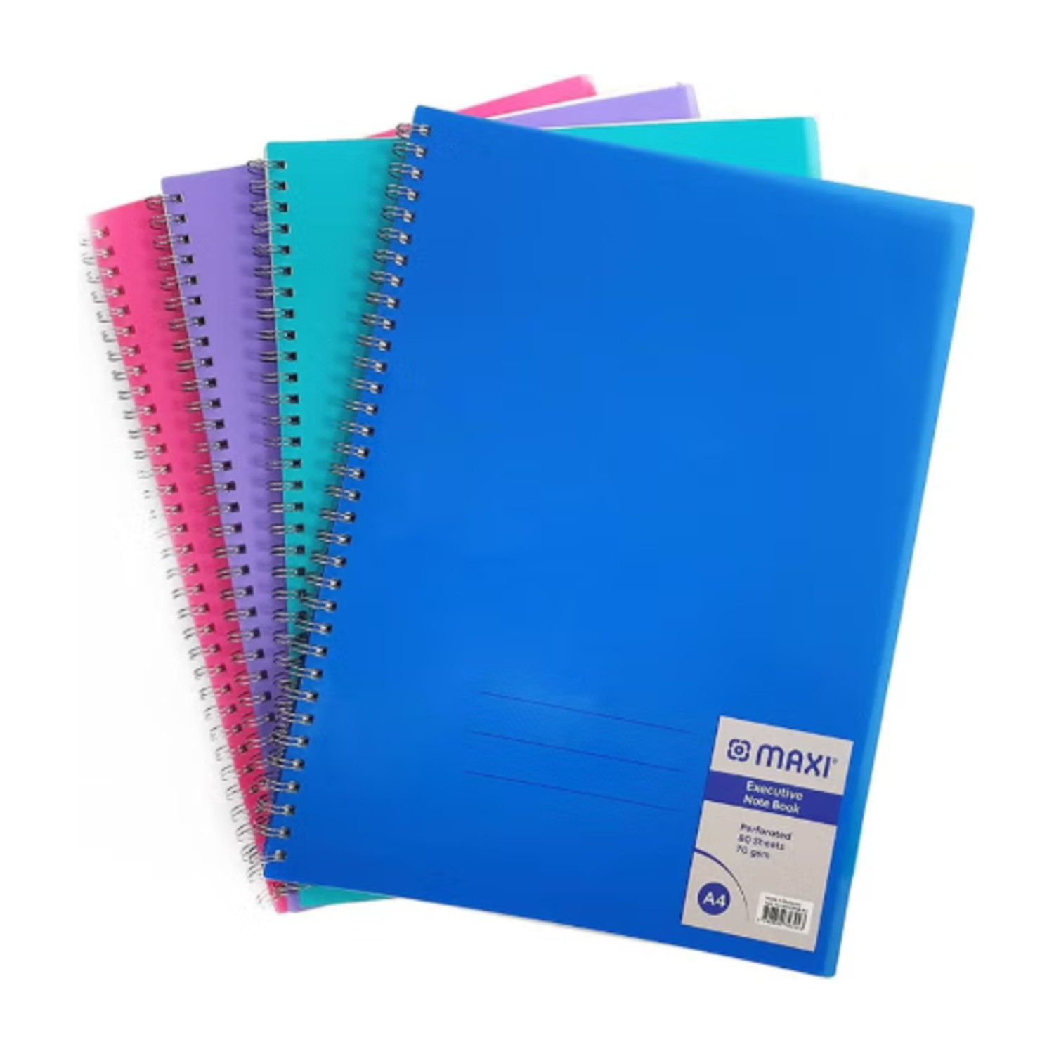 Maxi 80-Sheet A4 Size Executive Notebook 4 Piece Set