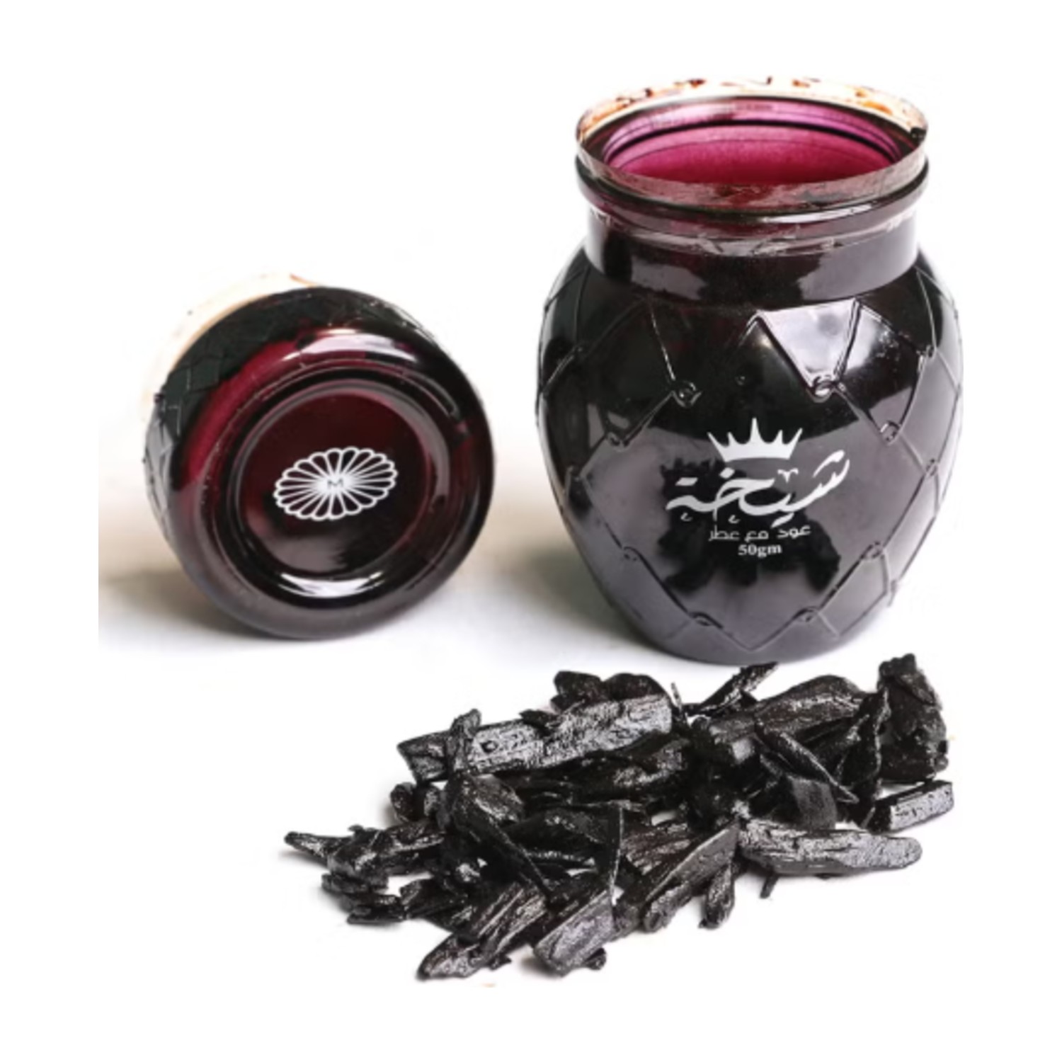 بخور معين شيخة معطر ٥٠ غرام - بخور فاخر من العود وخشب العود مع ماء الورد والعنبر ونفحات الأزهار - عطر عربي يدوم طويلاً للاستخدام المنزلي والمجالس