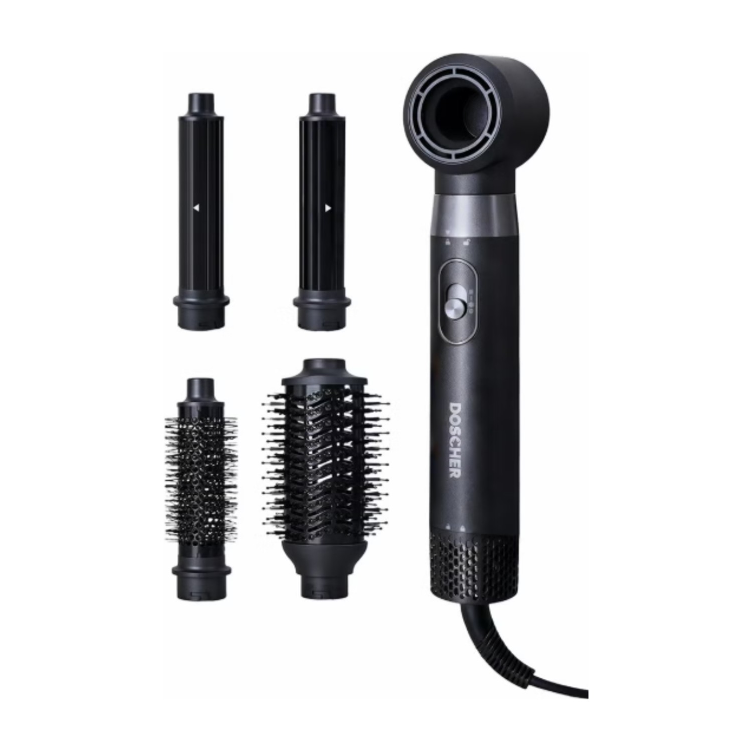Doscher 5-in-1 Hair Dryer Brush , 1000W Ionic Multi-Functional Blow Dryer Brush for Frizz-Free Drying, Curling, Volumizing & Straightening