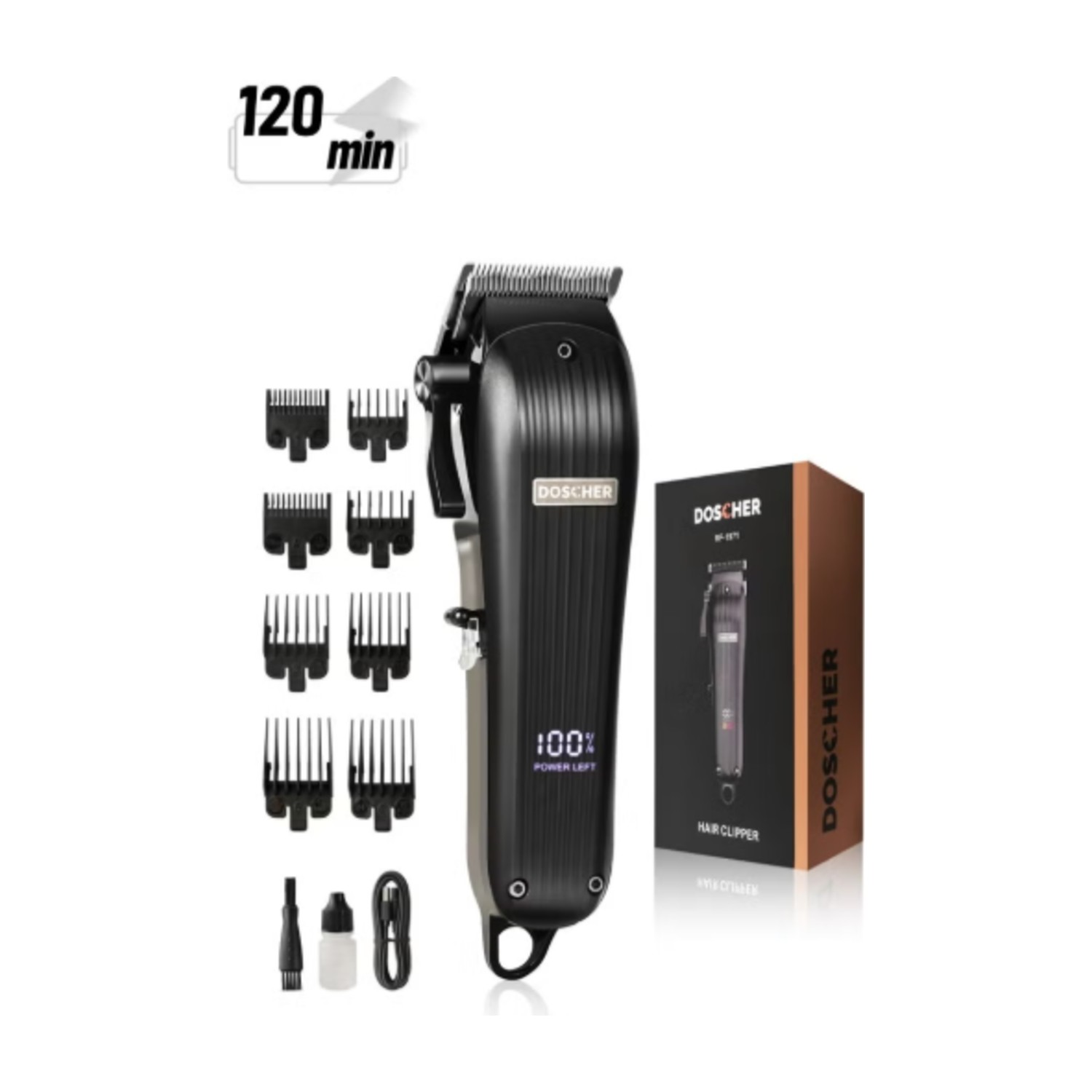 Doscher RF-1971 Professional Hair Clipper – Powerful, Versatile, and User-Friendly for Salon-Quality Results at Home