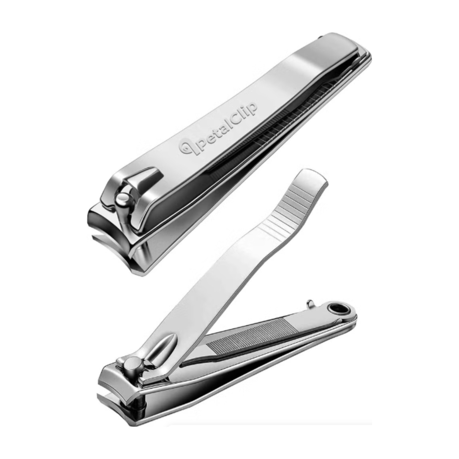 PetalClip Nail Cutter & Toenail Clipper – Heavy Duty Stainless Steel For Men Women, Sharp Precision Manicure Pedicure Thick Nails - Silver (1Pcs)
