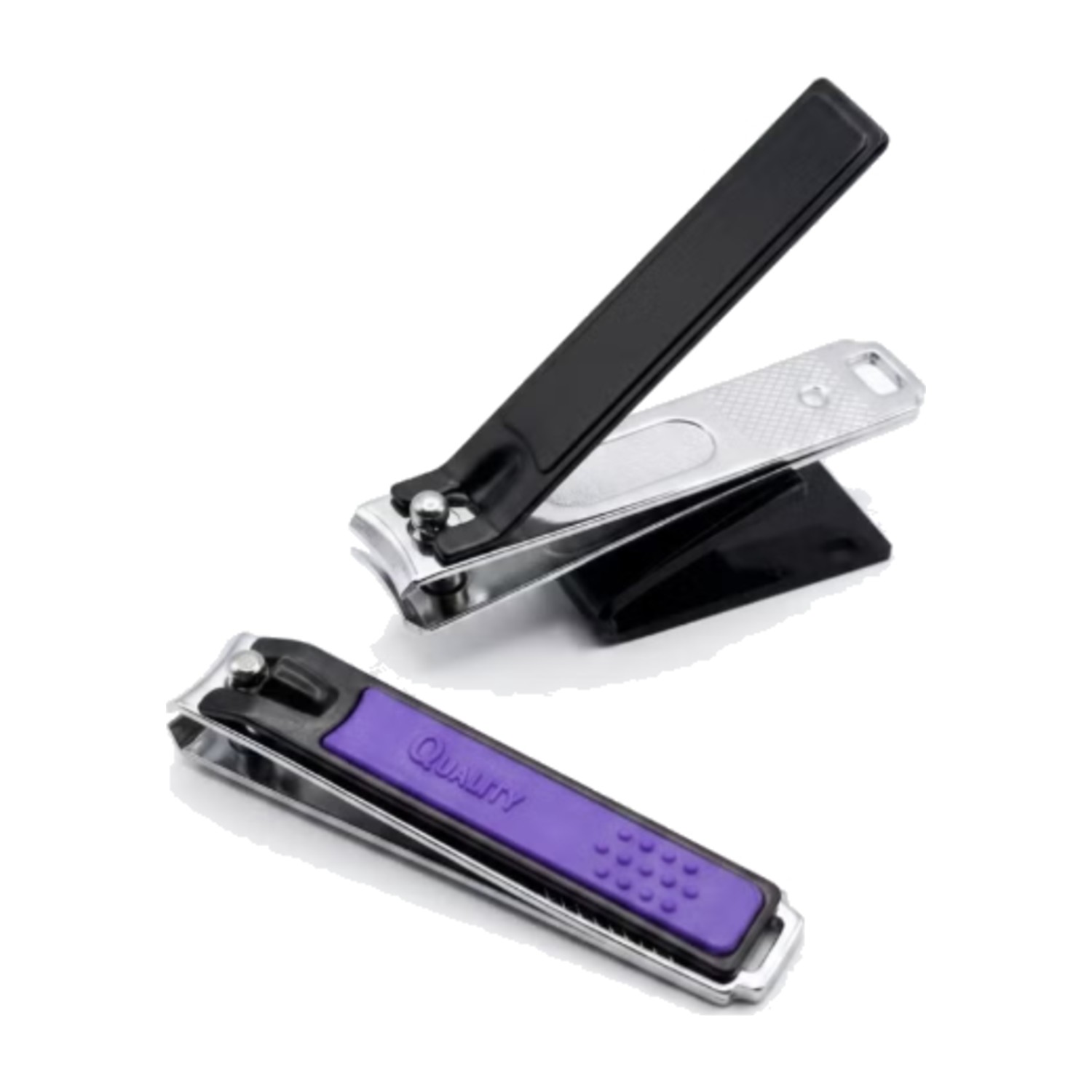 PetalClip Nail Clipper Nail Cutter – Heavy Duty Stainless Steel Toenail Clipper for Thick Nails, Sharp Manicure Pedicure Tool - Silver (1Pcs)