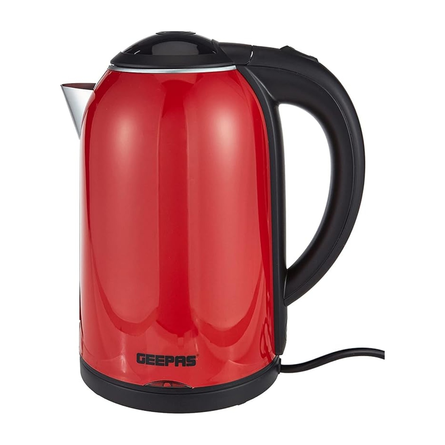 Geepas GK38013 Double Layer Electric Kettle 1.7L - Cordless Water/Tea Kettle with Stainless Steel Double Wall, Auto Shut-Off & Boil-Dry Protection | 2 Years Warranty
