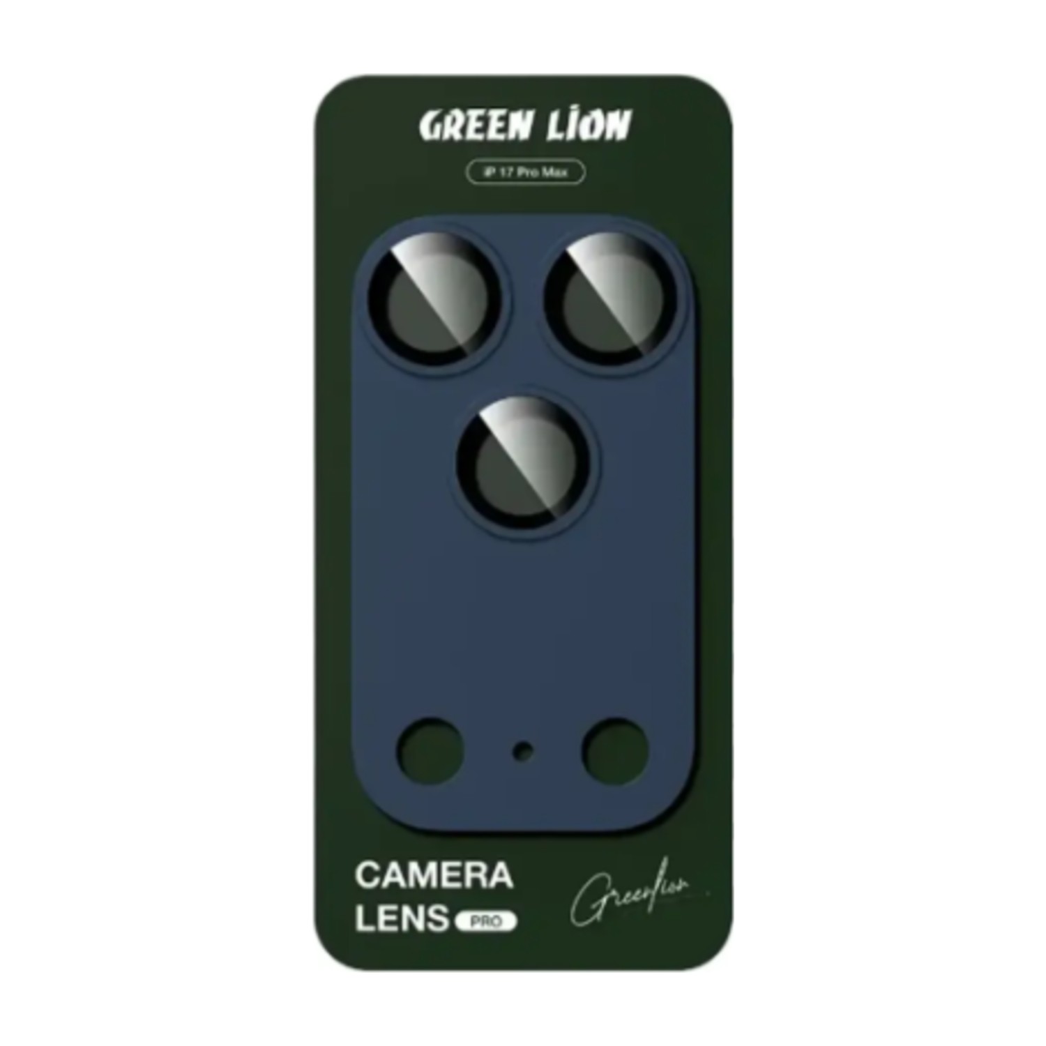 Green Lion Camera Lens Pro for iPhone 17 Pro Max- BLUE TITANIUM
