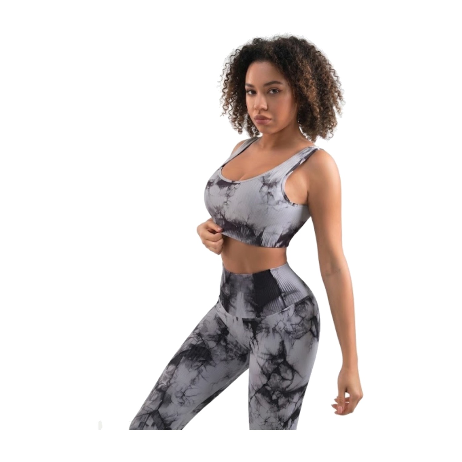 FunkyHues Performance-Stride Fitness حمالة صدر رياضية - رمادي - M