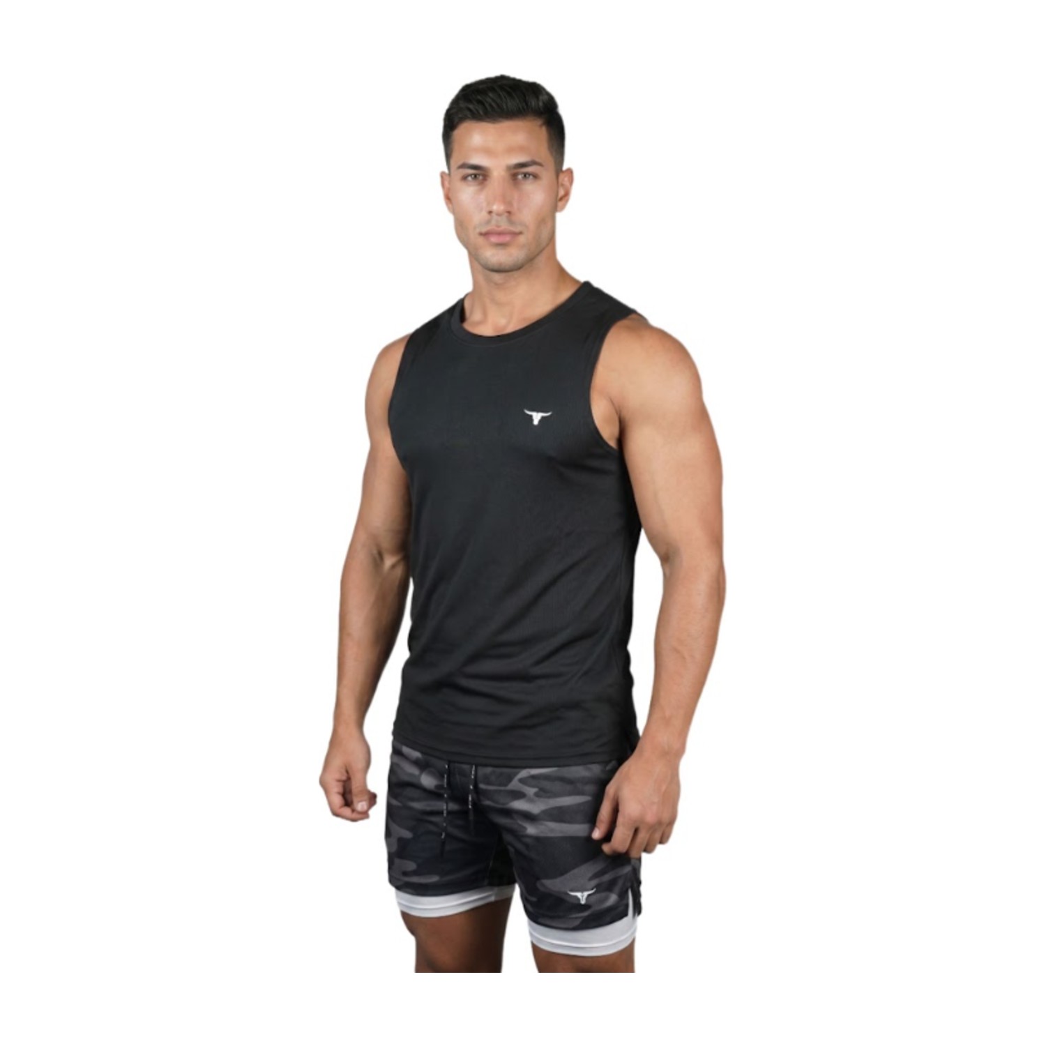 LiftRift Sleeveless Mens T-Shirt - Black - L