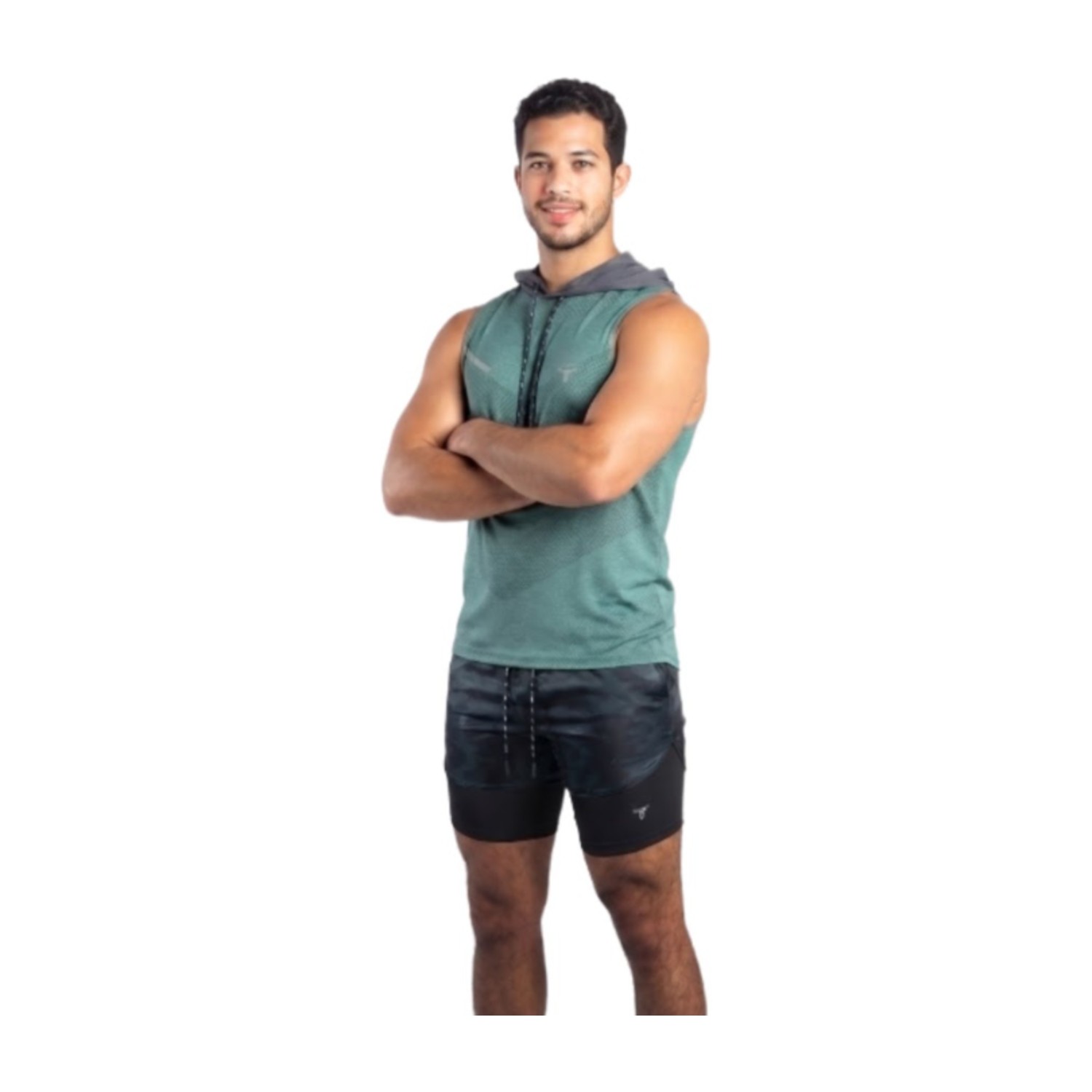PowerTower high-intensity Mens هودي - أخضر - XL