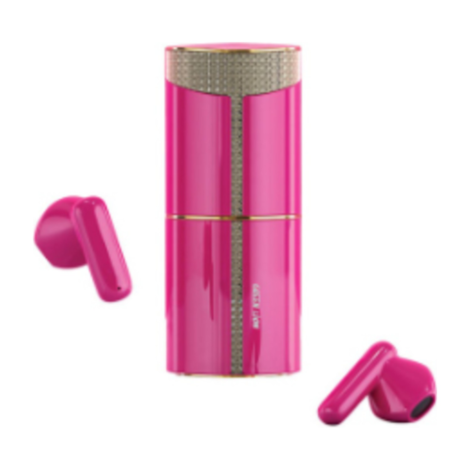 Green Lion Lipstick True Wireless Earbuds - Pink