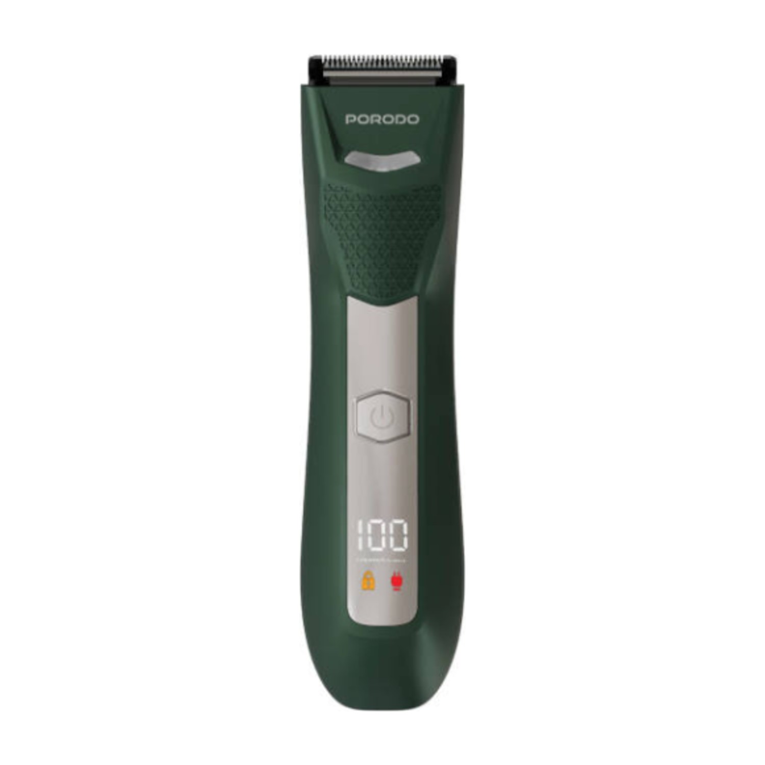 Porodo Lifestyle Menzo Rechargeable Trimmer, Cord and Cordless, Precision Stainless Steel Blades, USB Rechargeable- Green