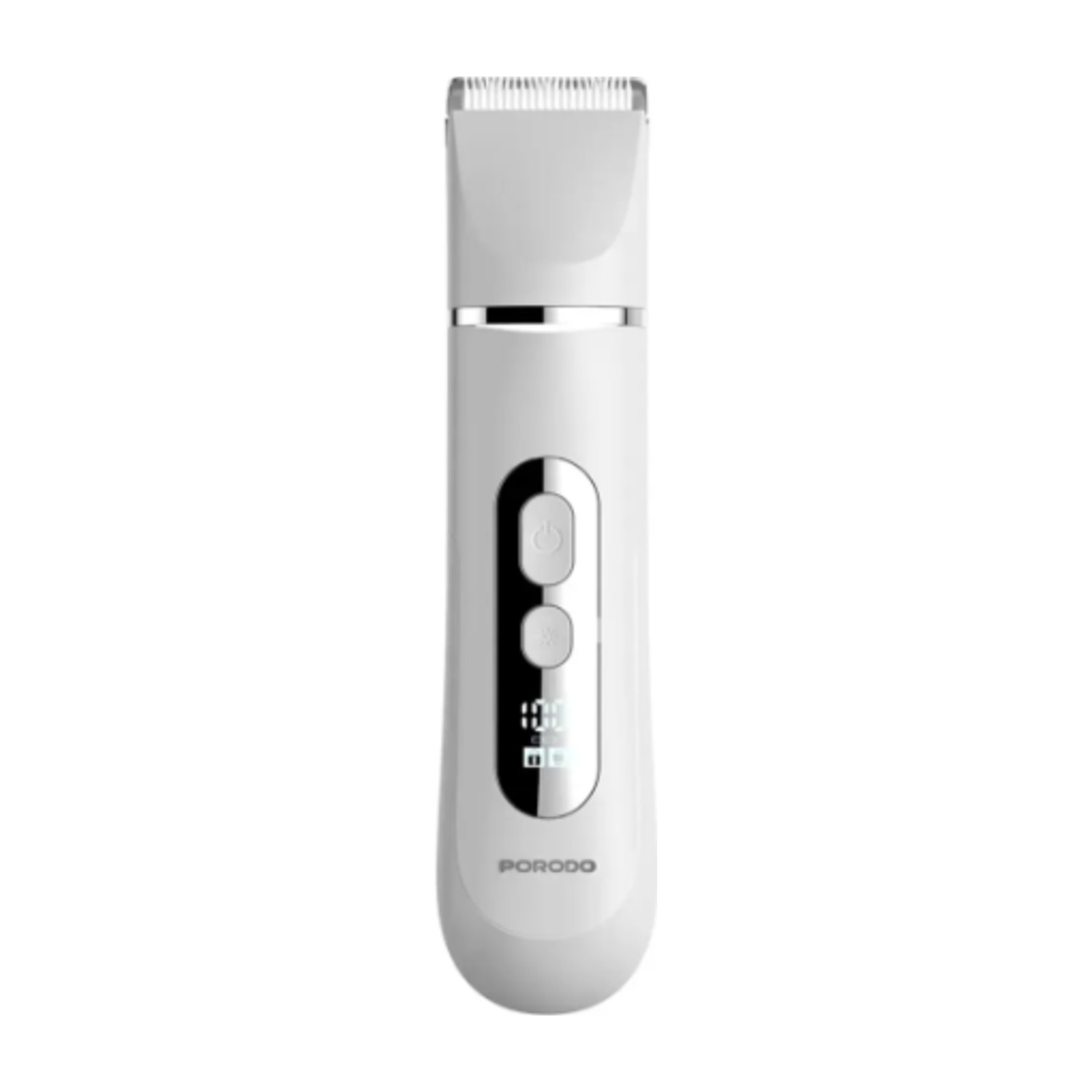 Porodo 4 in 1 Electric Face & Body Trimmer with Smart LED Display - White