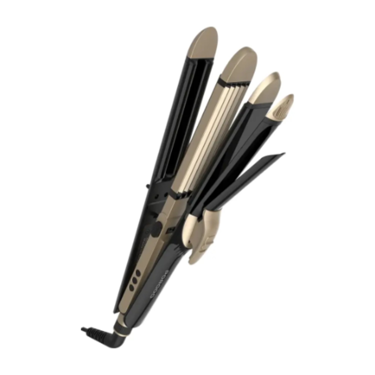 Porodo Lifestyle 4 Style Hair Iron - Black