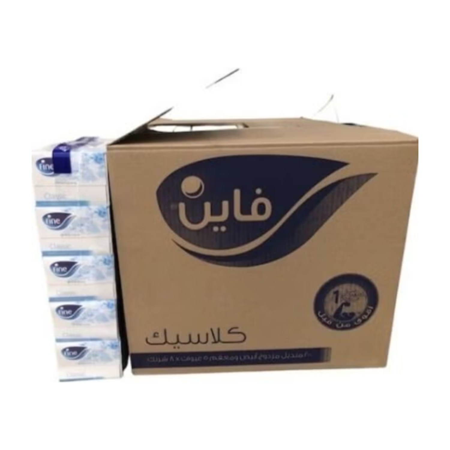 Fine, Sterilized, Facial Tissues, Classic, 200 sheet x2 Ply White Tissues, carton of 40 boxes