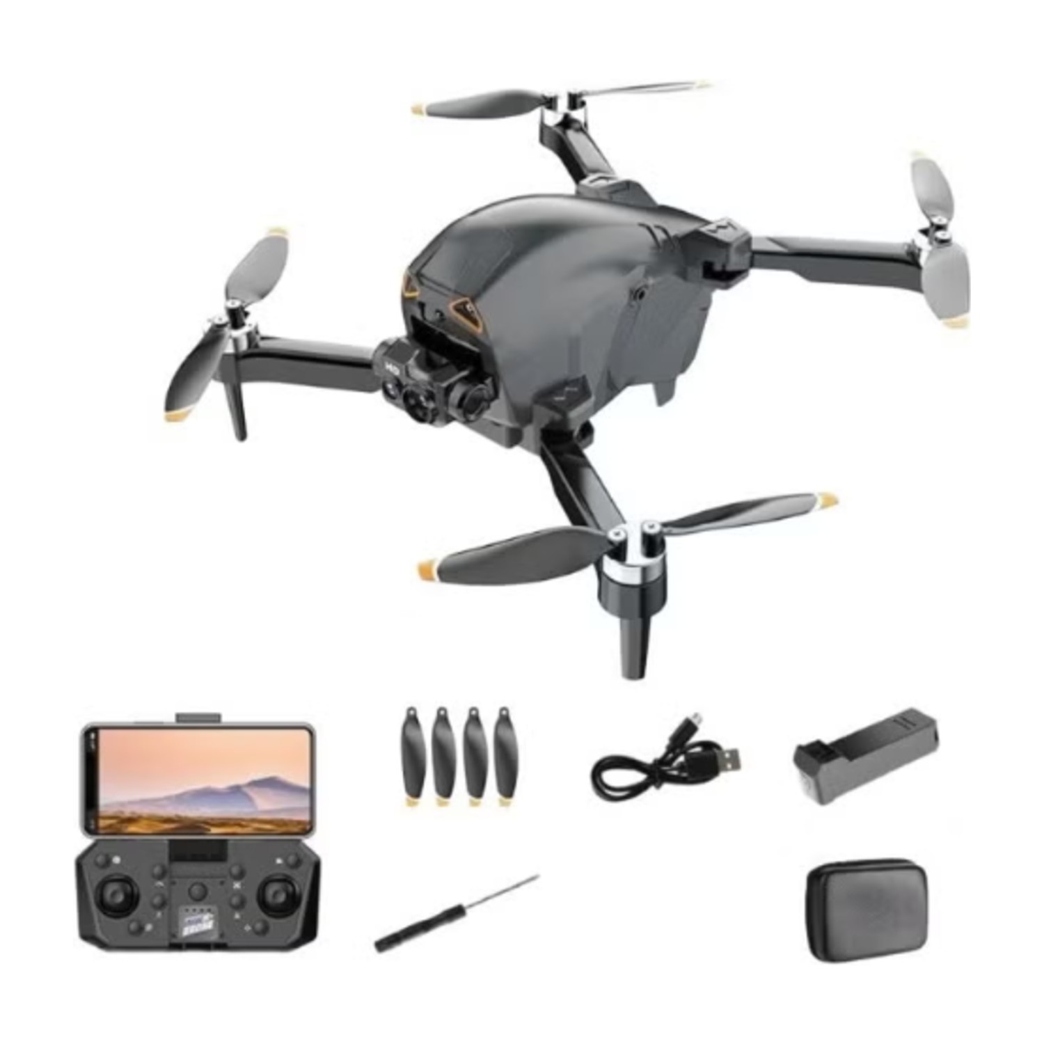 طائرة بدون طيار بورودو ايروفيسيون FPV - أسود