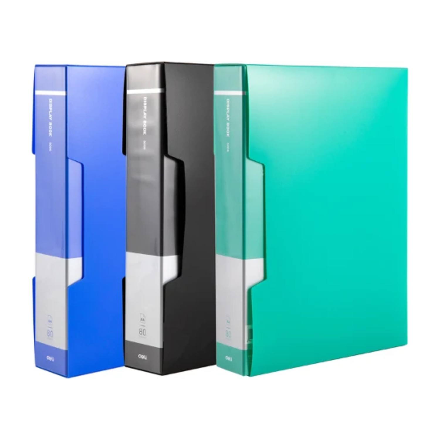 A4 Deli Economical Display Book 80 Pockets W/Case