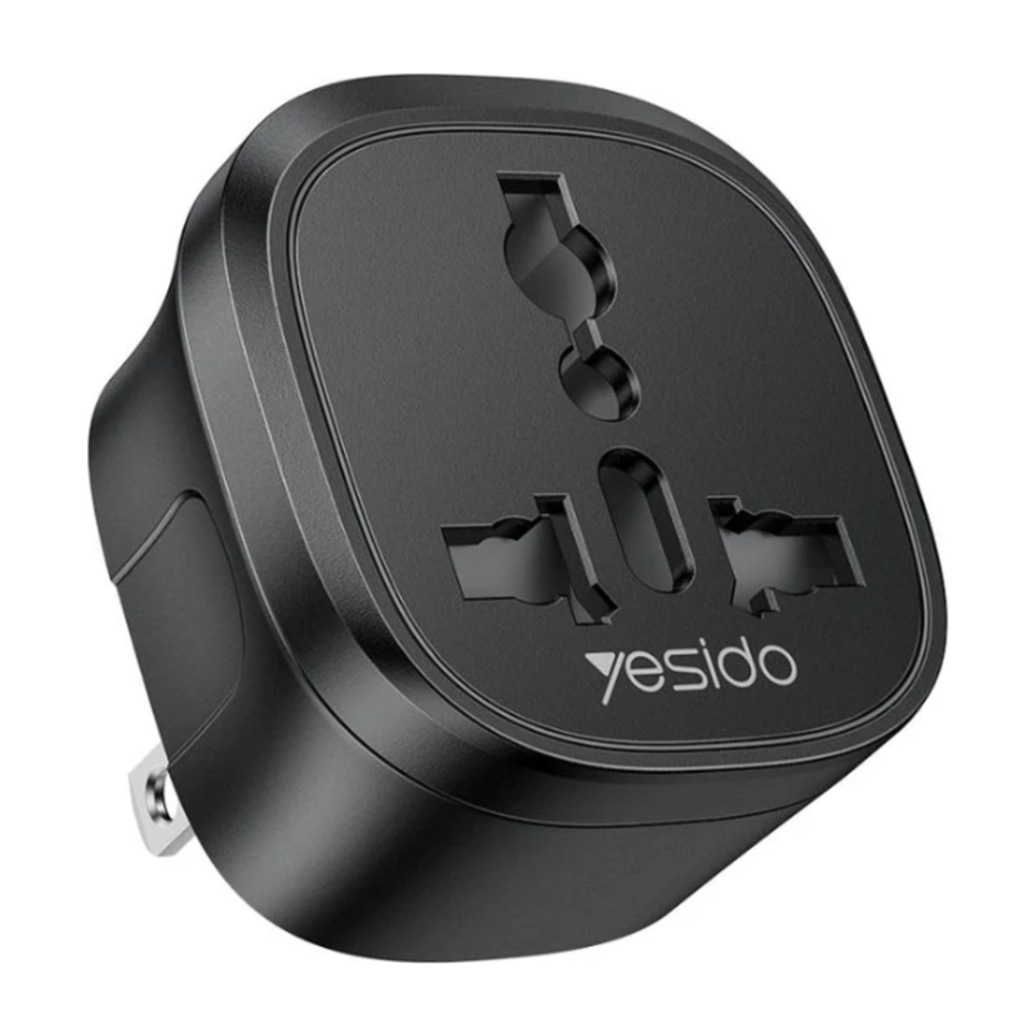 Yesido MC45 محول التوصيل الأمريكي / الأسترالي محول السفر العالمي (أسود)