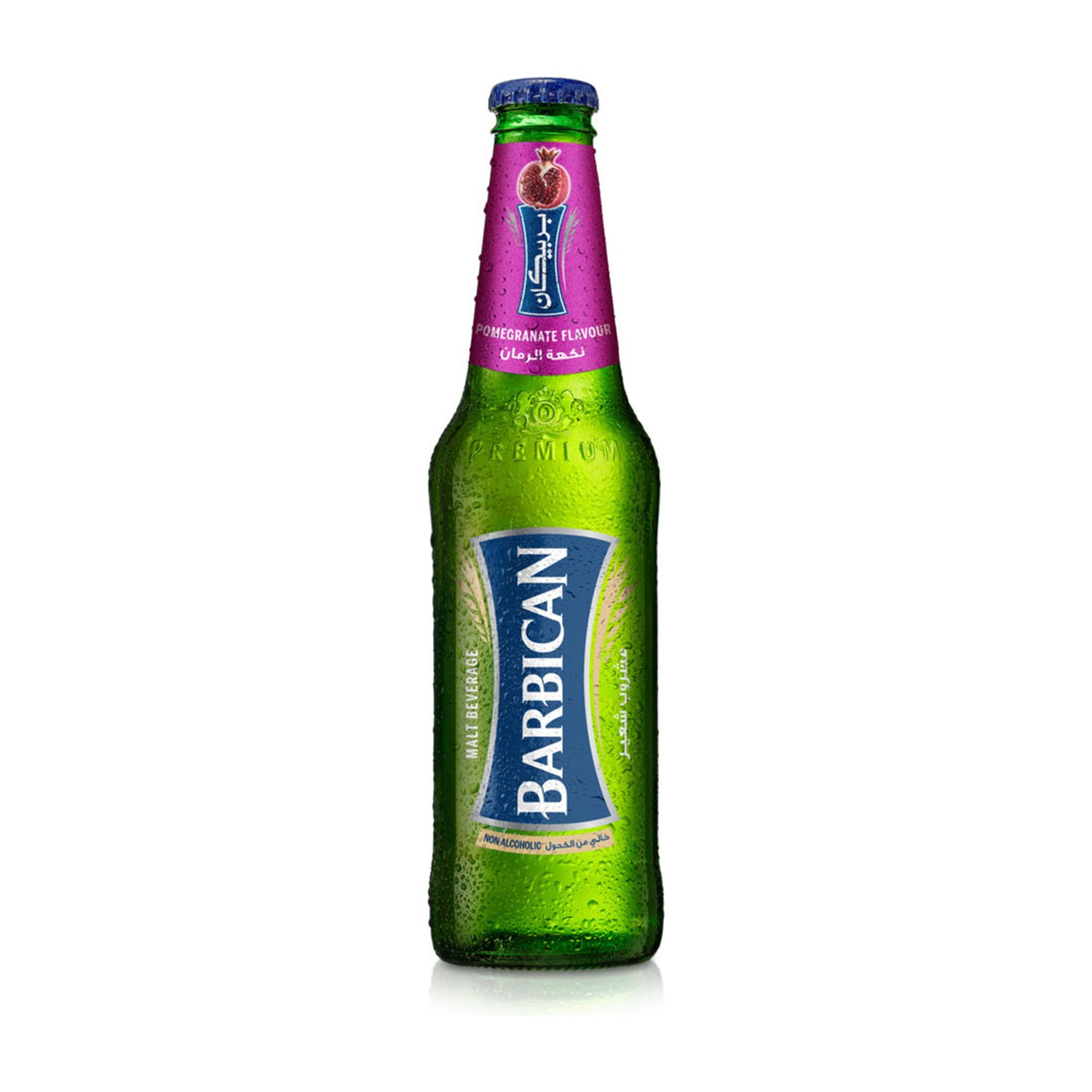 Barbican Pomegranate Flavour Non-Alcoholic Malt Beverage Bottle, 330ml Pack of 6