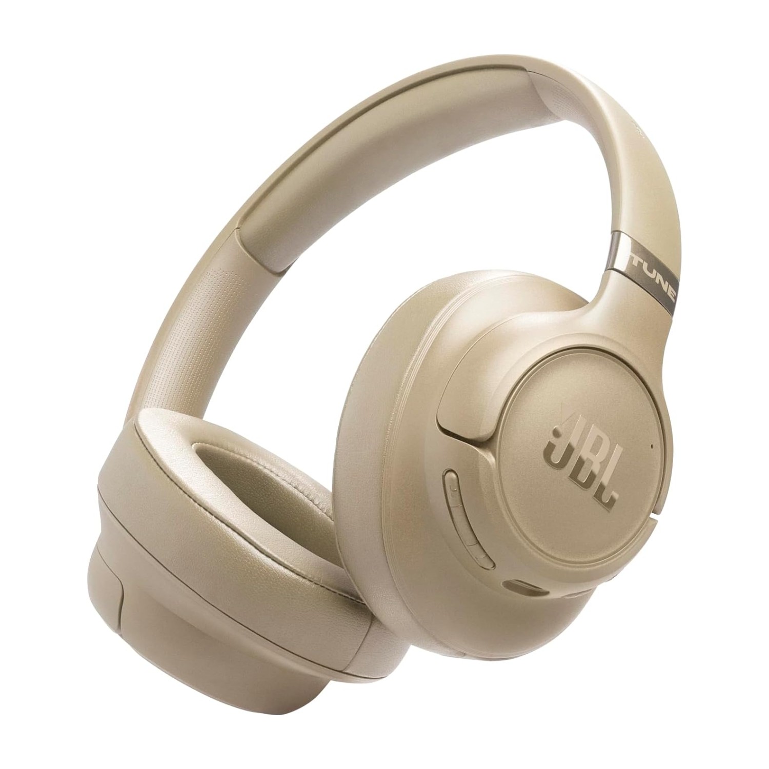 JBL TUNE 780NC سماعات رأس لاسلكية متكيفة لإلغاء الضوضاء فوق الأذن مع صوت جهير ومكاني عالي الدقة من JBL، عمر بطارية 76H، مكالمات 2 ميكروفون، بلوتوث 6.0، دعم التطبيق – بيج (JBLT780NCBEG)