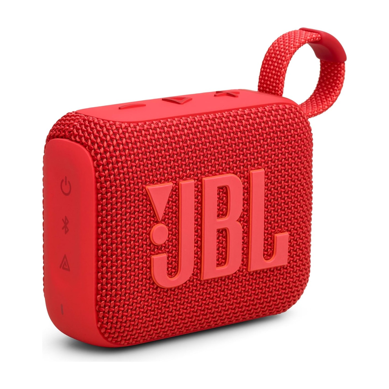 سماعة بلوتوث JBL Go4، شحن USB C، IP67 مقاوم للغبار، مقاوم للماء، متوافق مع التطبيق، رادياتير سلبي مضمن، محمول، أحمر، JBLGO4RED